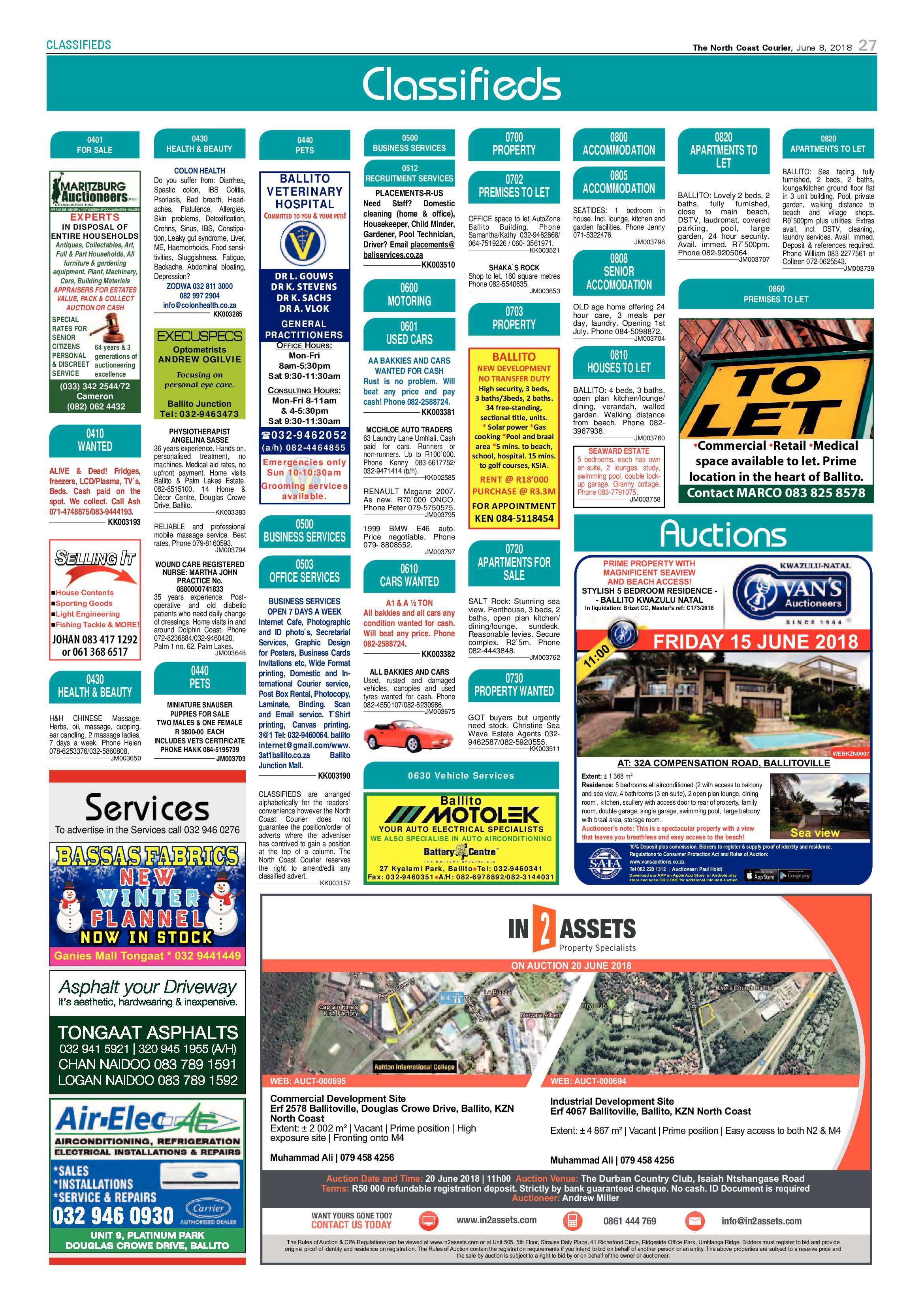 The North Coast Courier – 08 June 2018 page 27