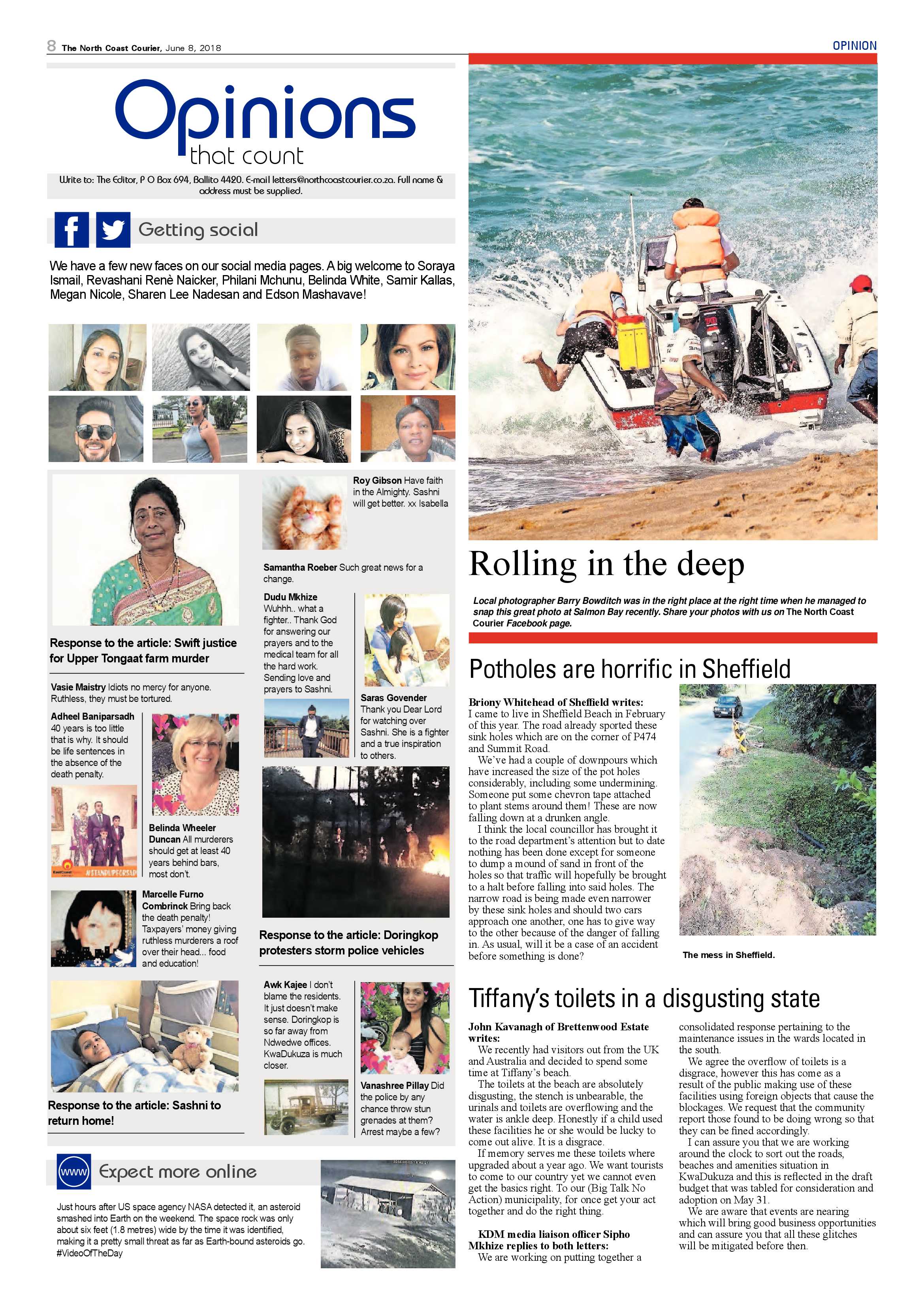 The North Coast Courier – 08 June 2018 page 8