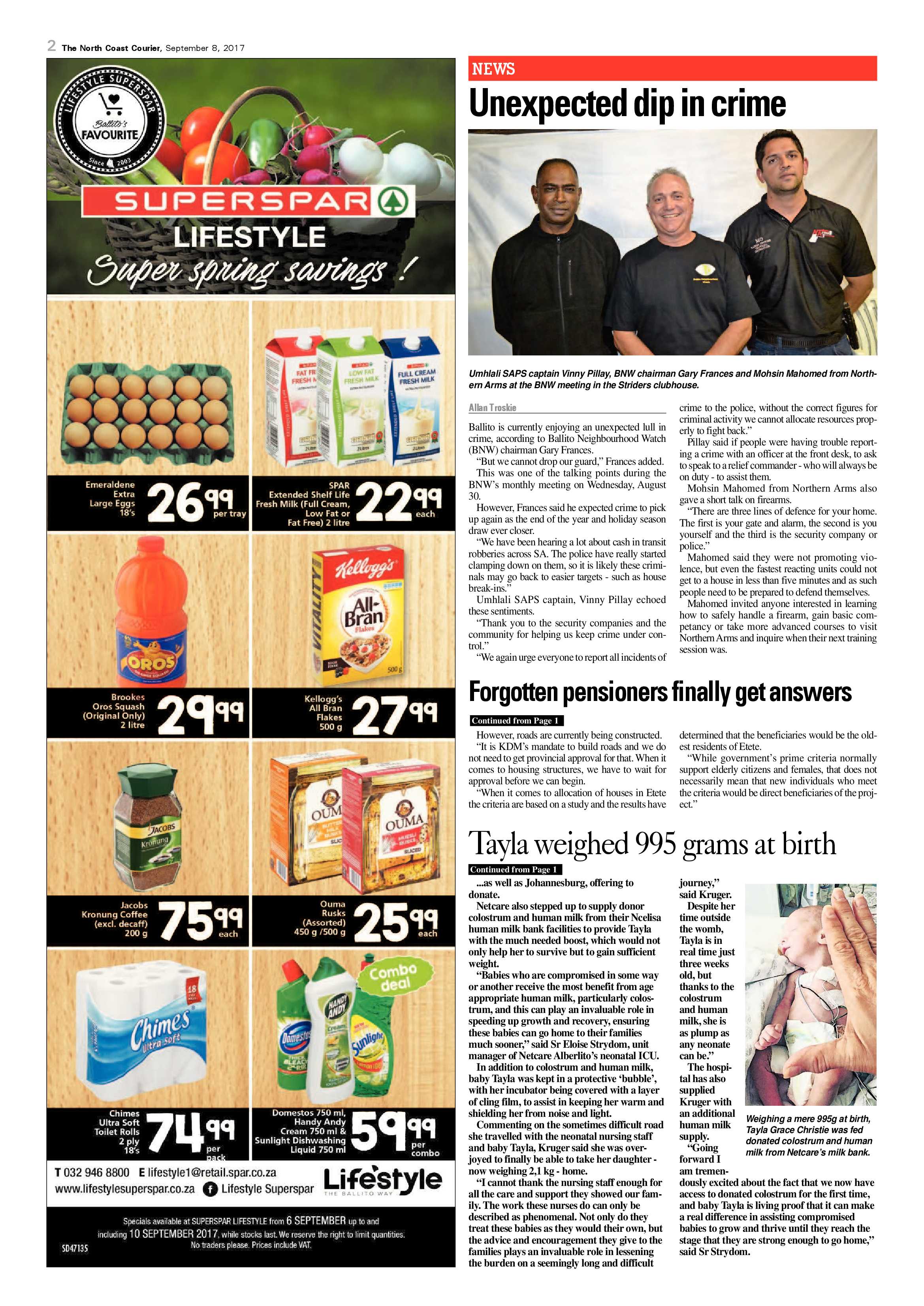 The North Coast Courier – 08 September 2017 page 2