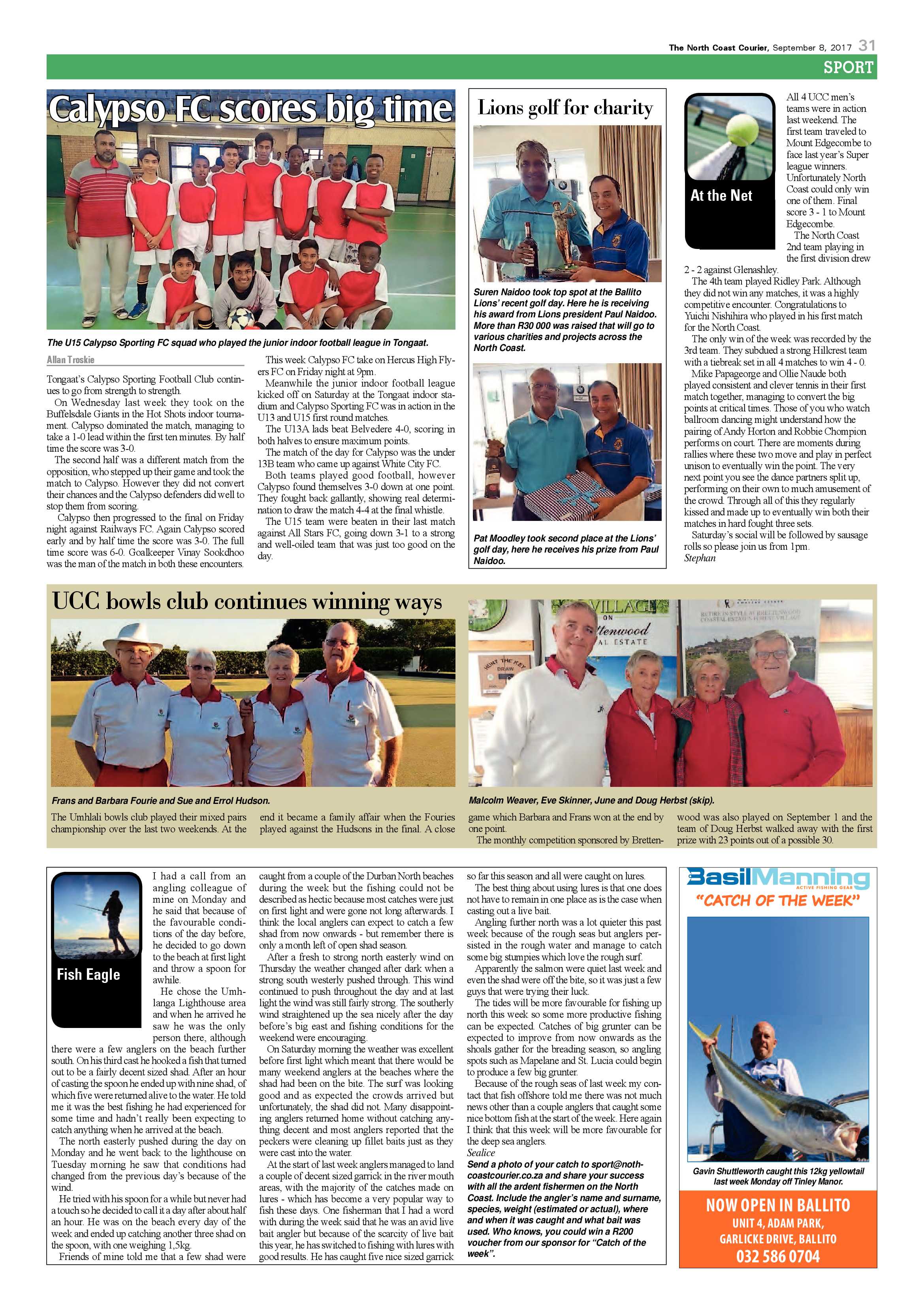 The North Coast Courier – 08 September 2017 page 31