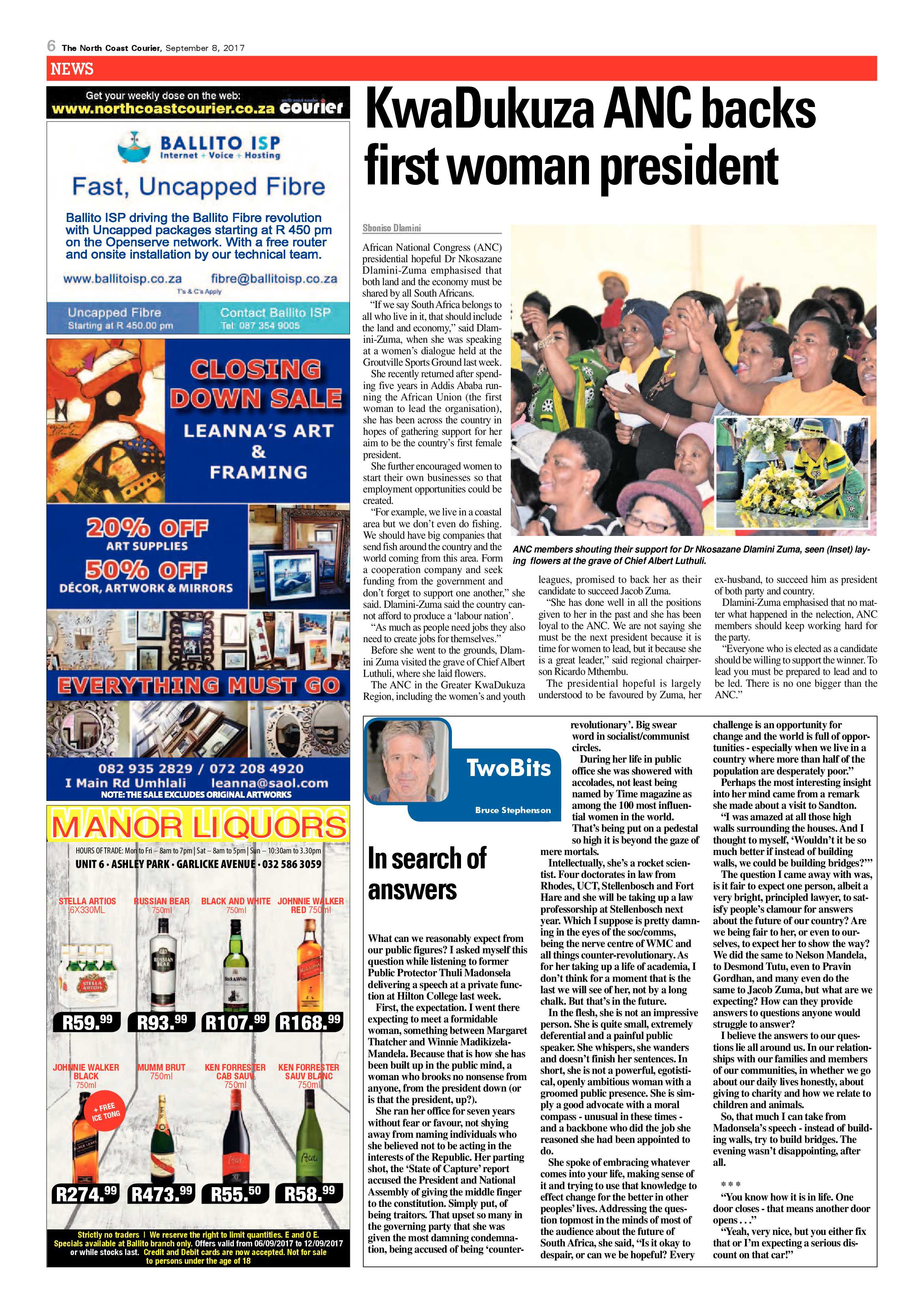 The North Coast Courier – 08 September 2017 page 6