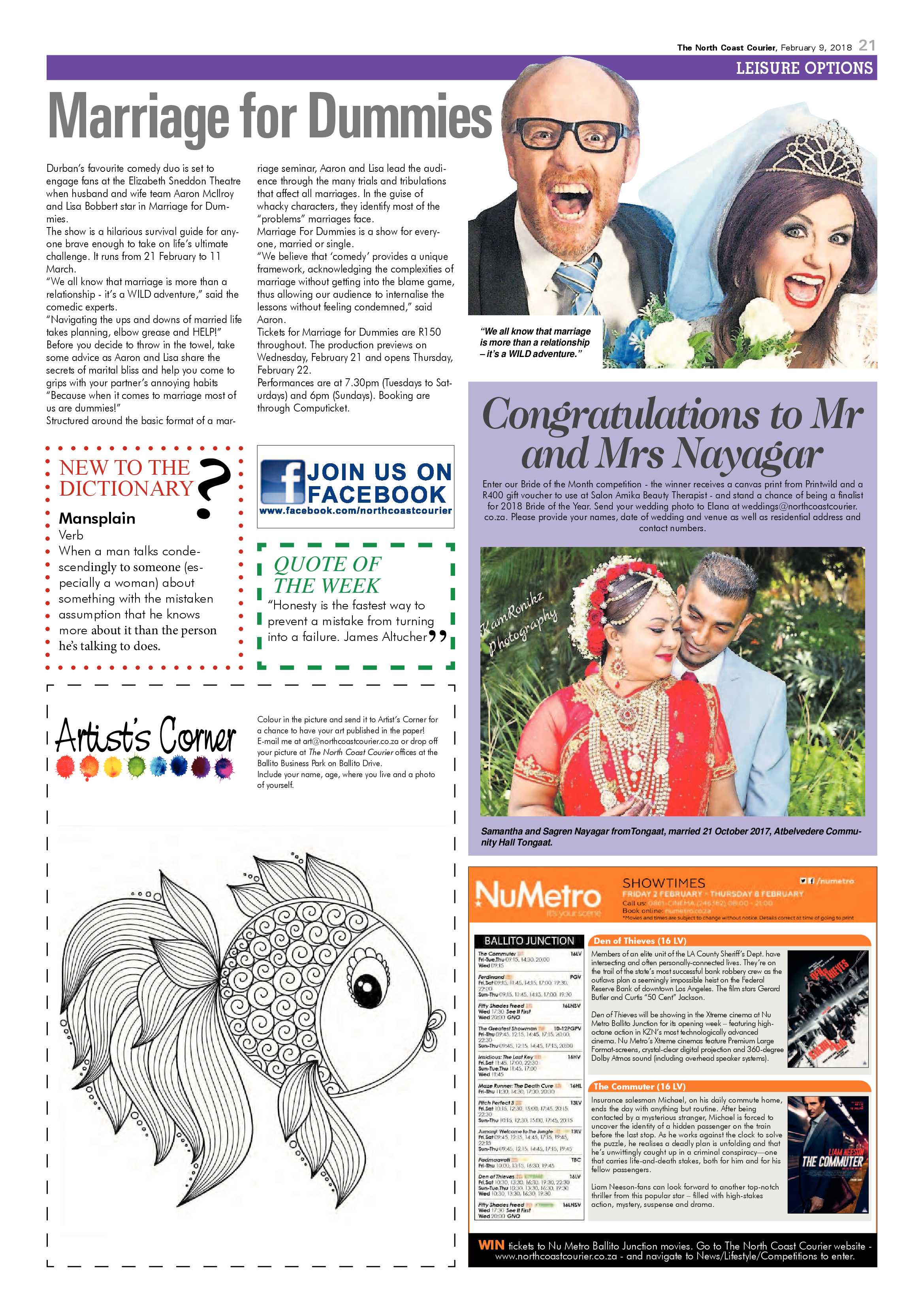 The North Coast Courier – 09 February 2018 page 21