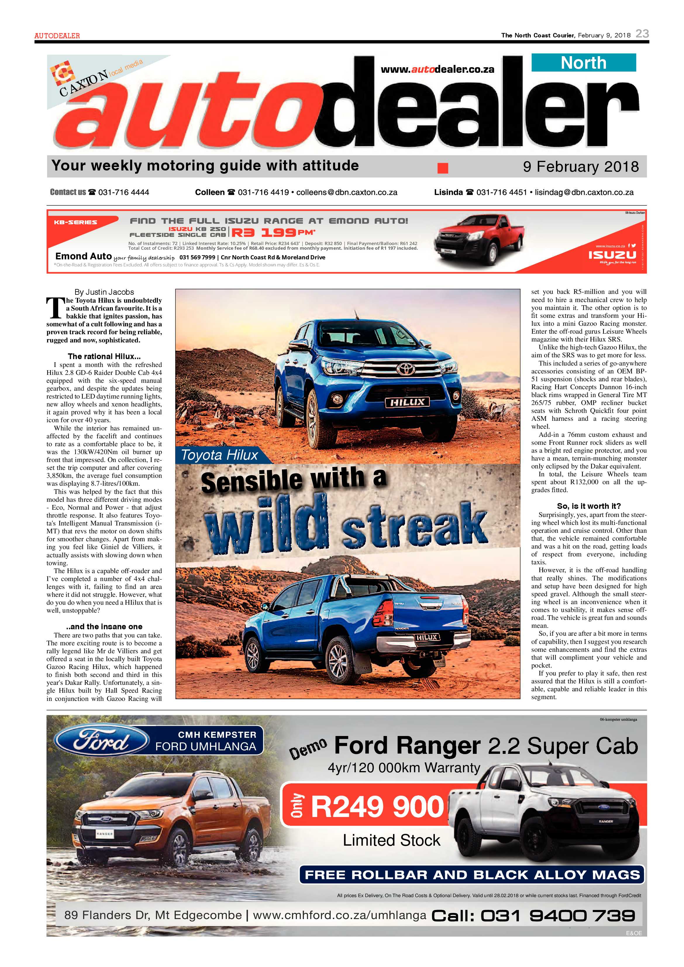 The North Coast Courier – 09 February 2018 page 23