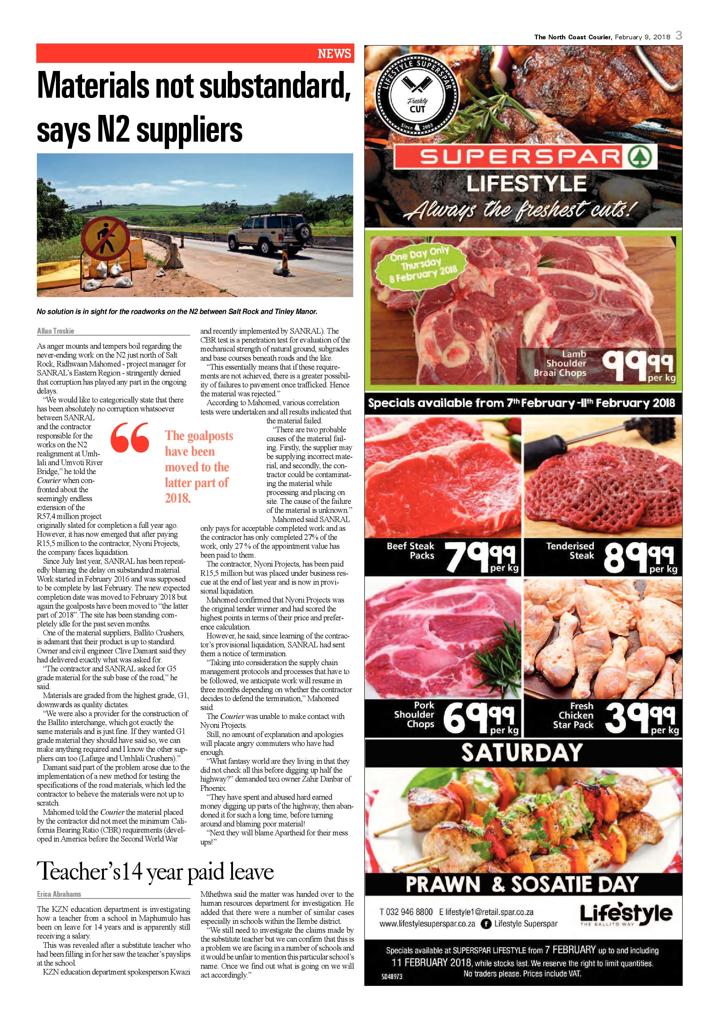 The North Coast Courier – 09 February 2018 page 3
