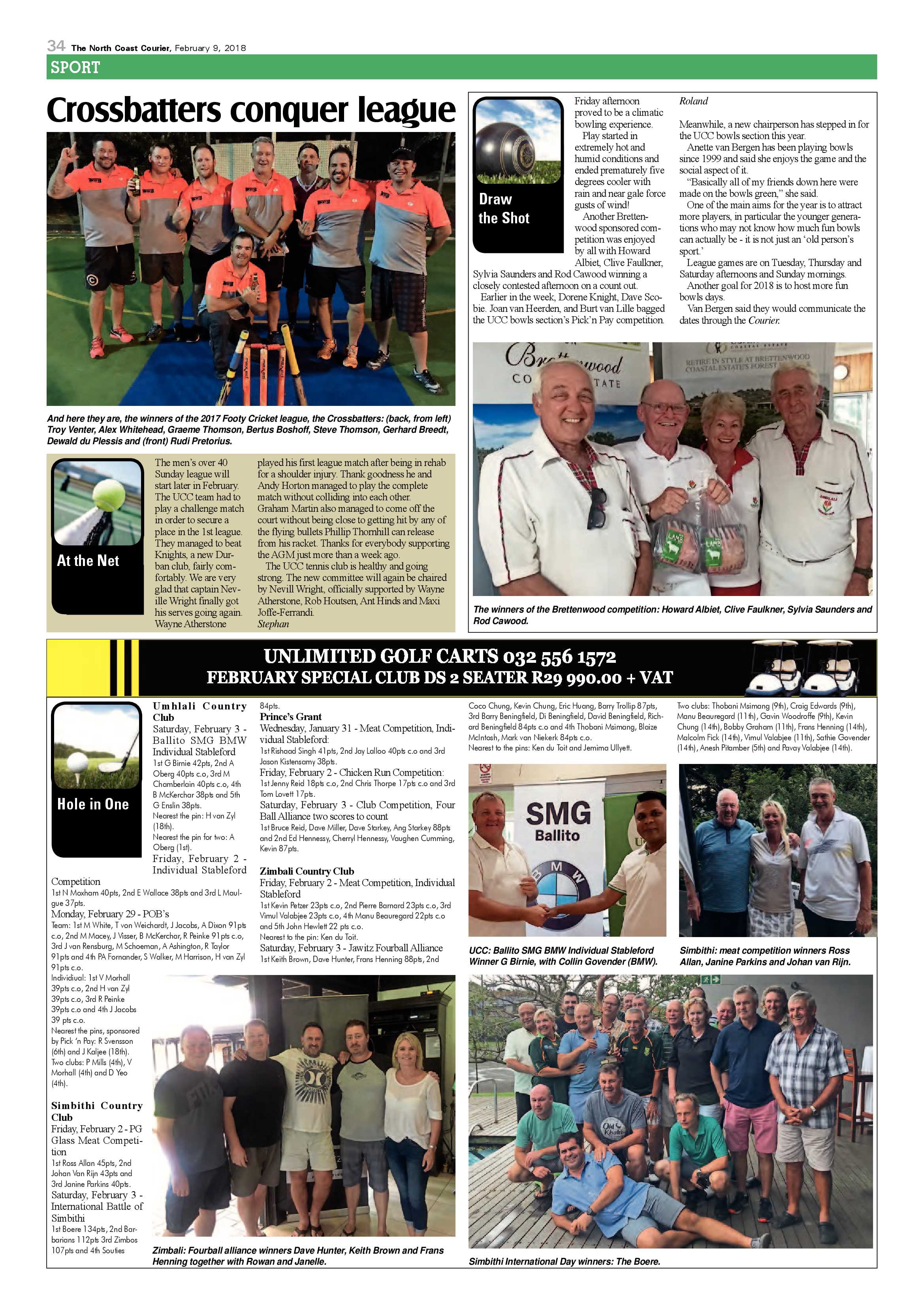The North Coast Courier – 09 February 2018 page 34