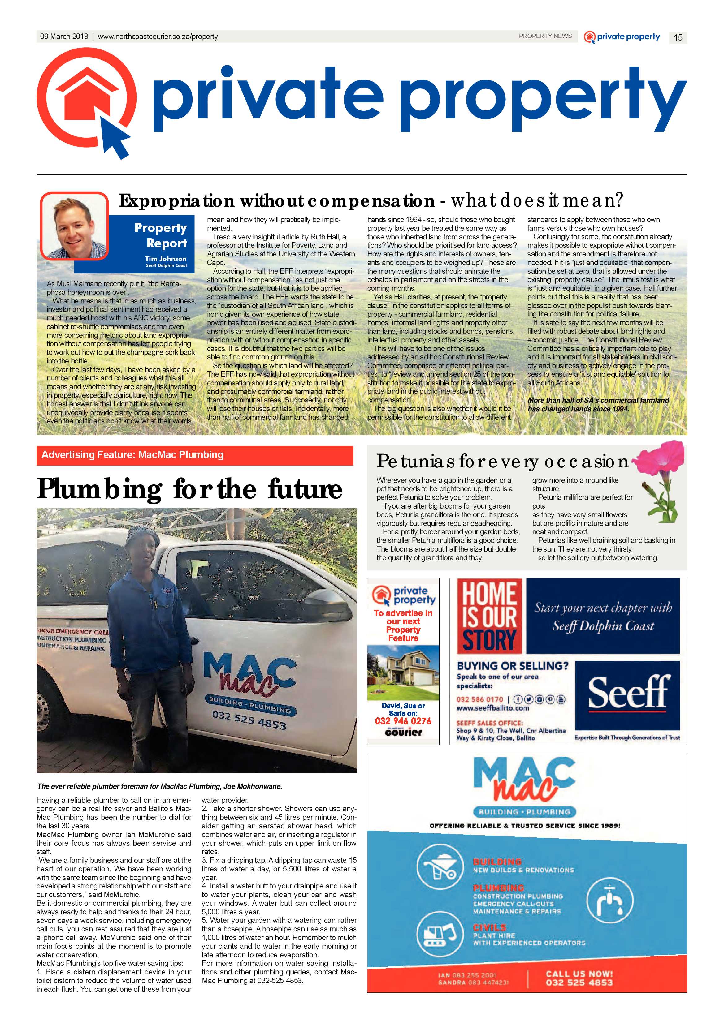 The North Coast Courier – 09 March 2018 page 15