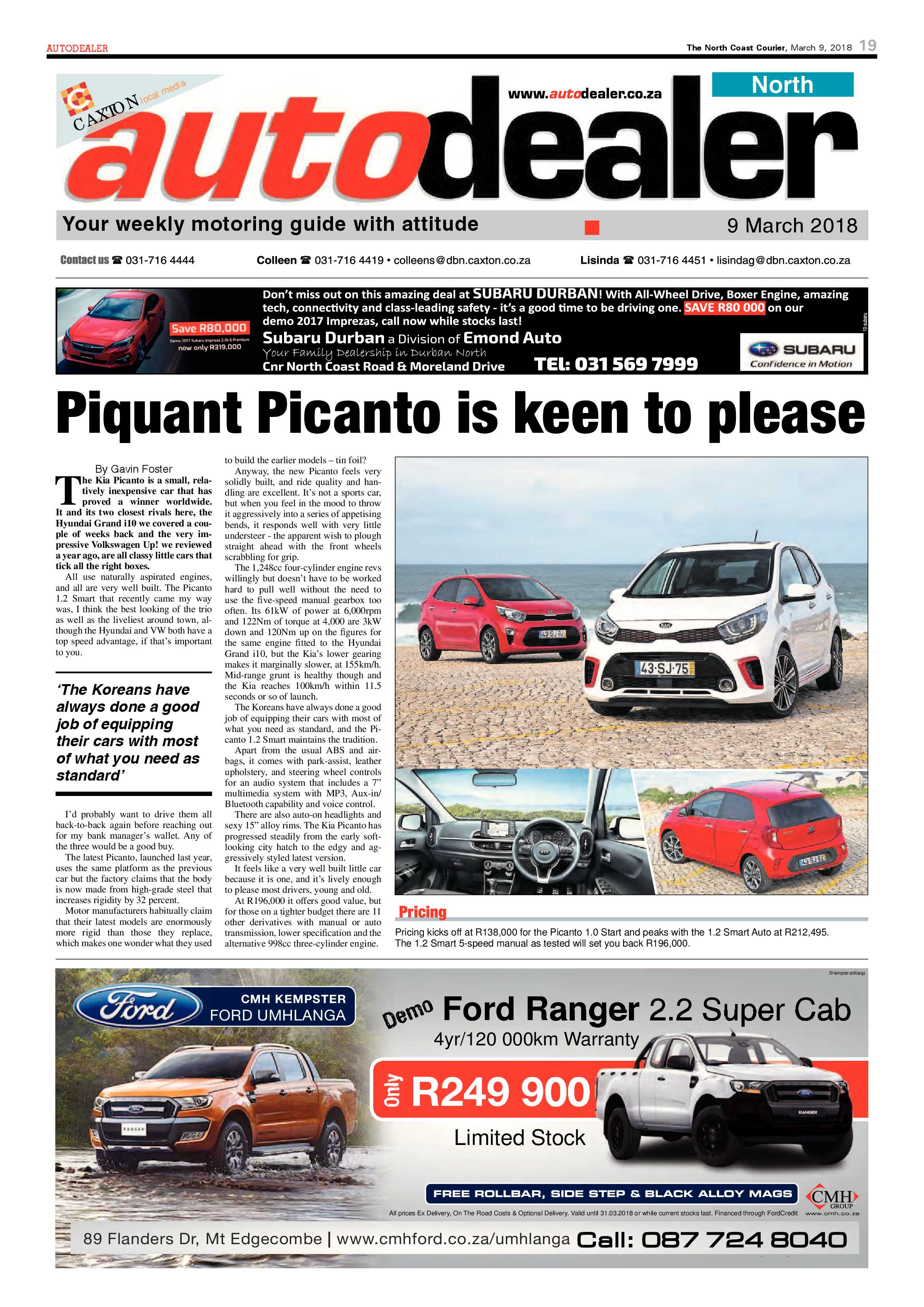 The North Coast Courier – 09 March 2018 page 19