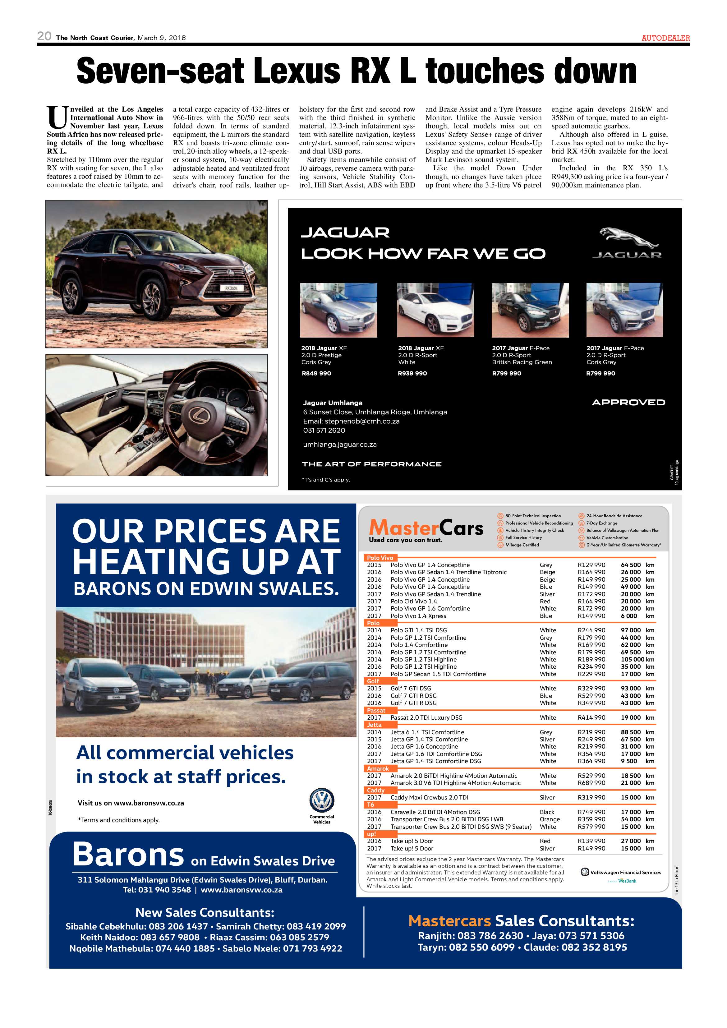 The North Coast Courier – 09 March 2018 page 20