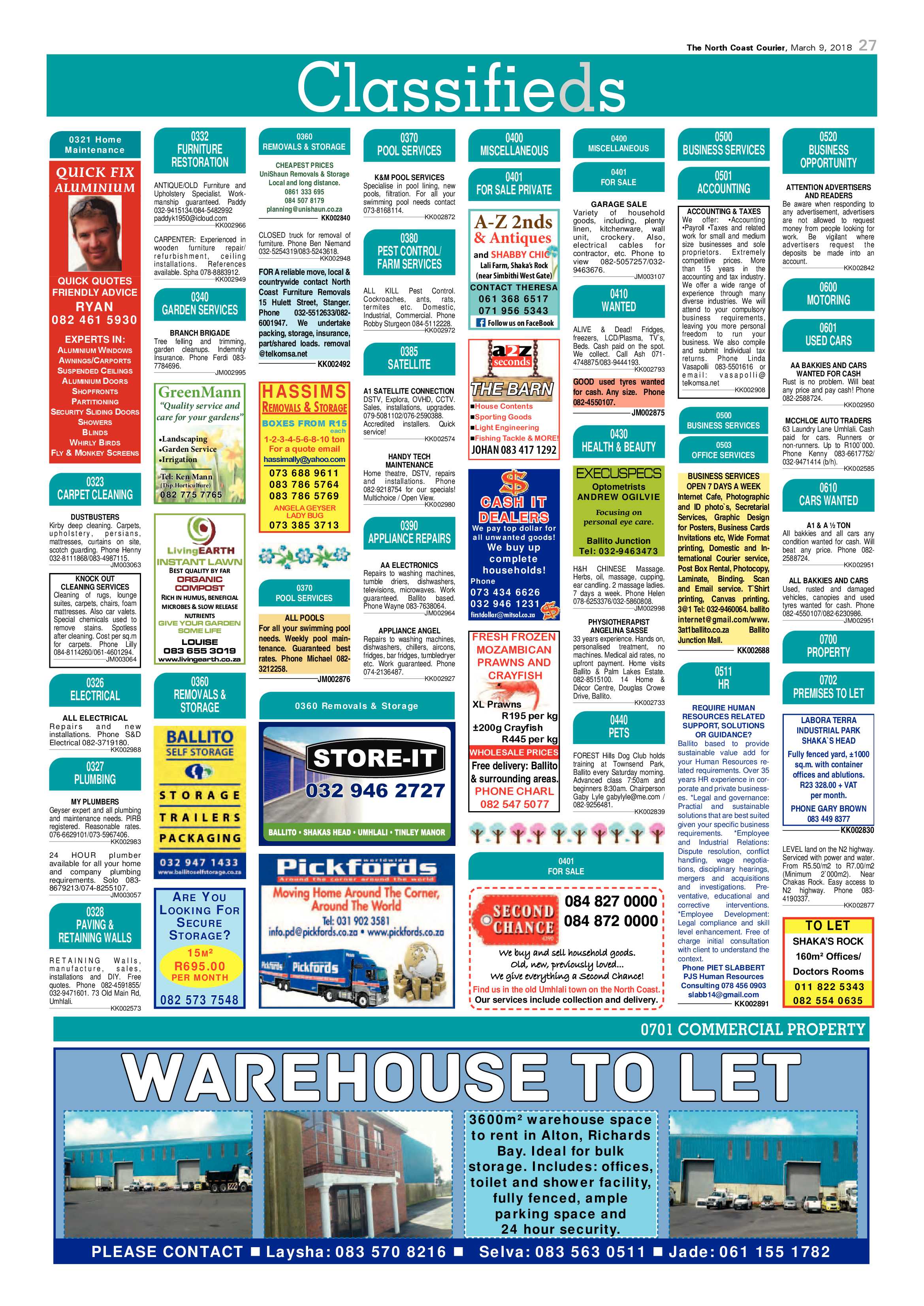 The North Coast Courier – 09 March 2018 page 27