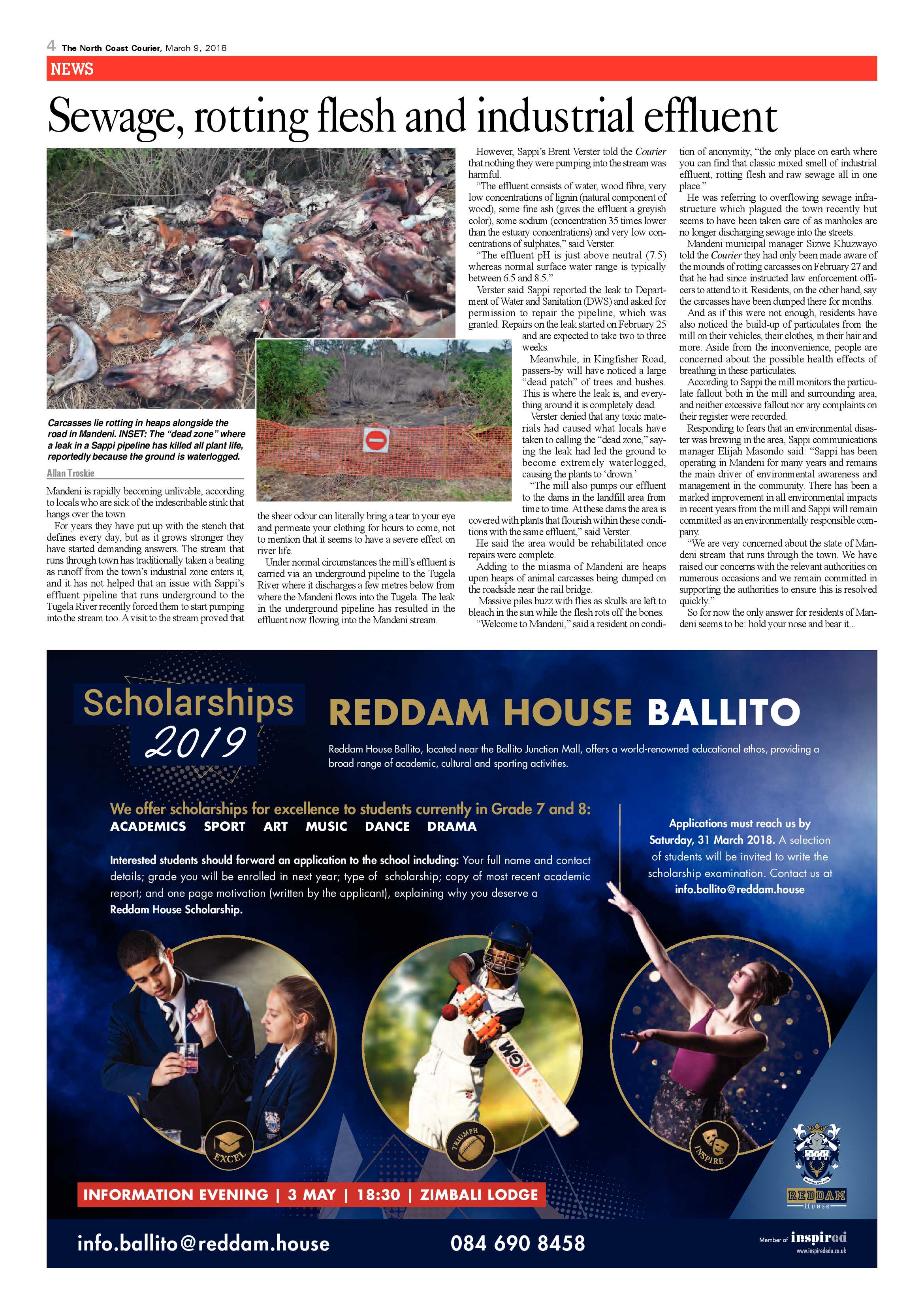 The North Coast Courier – 09 March 2018 page 4