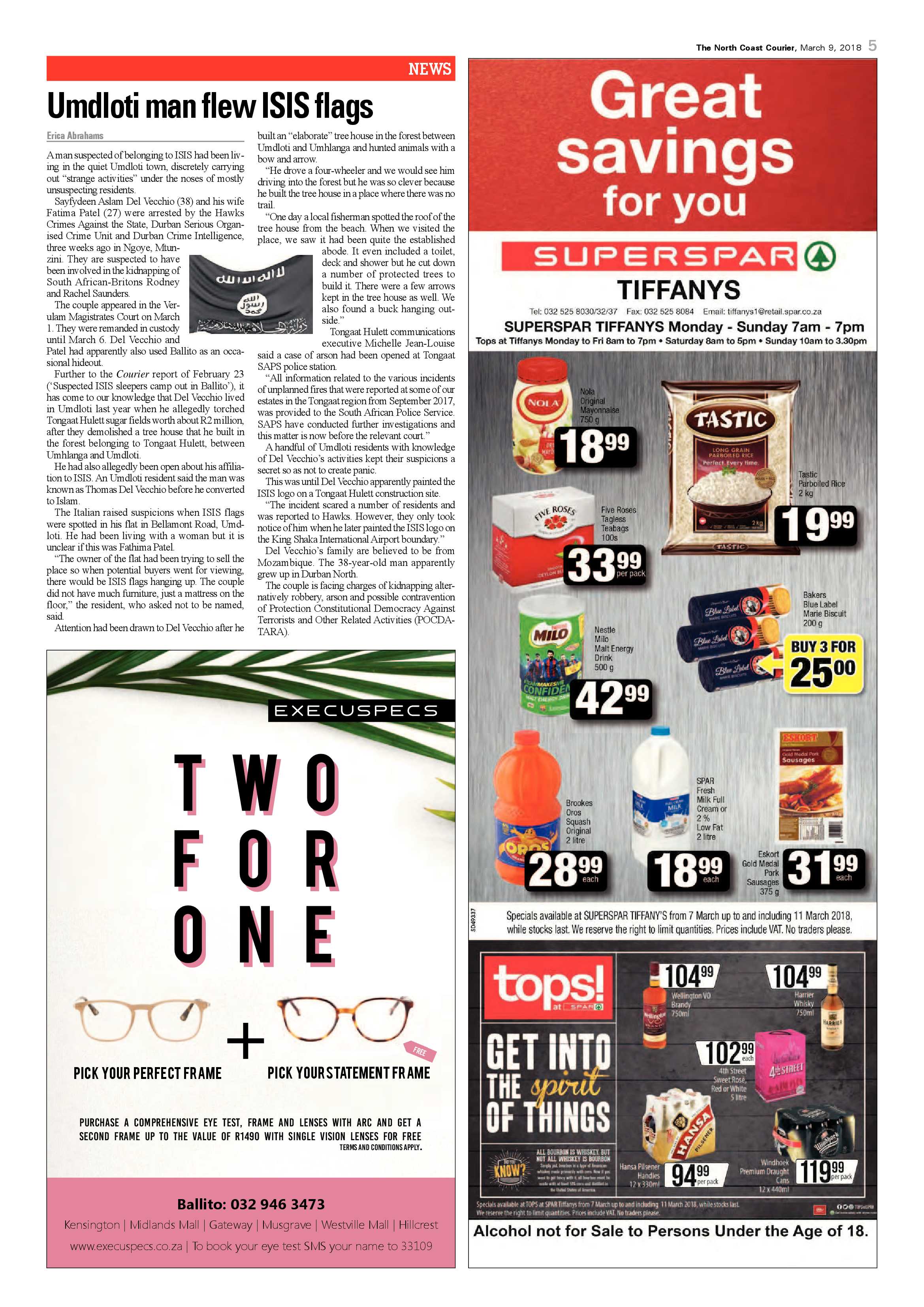 The North Coast Courier – 09 March 2018 page 5
