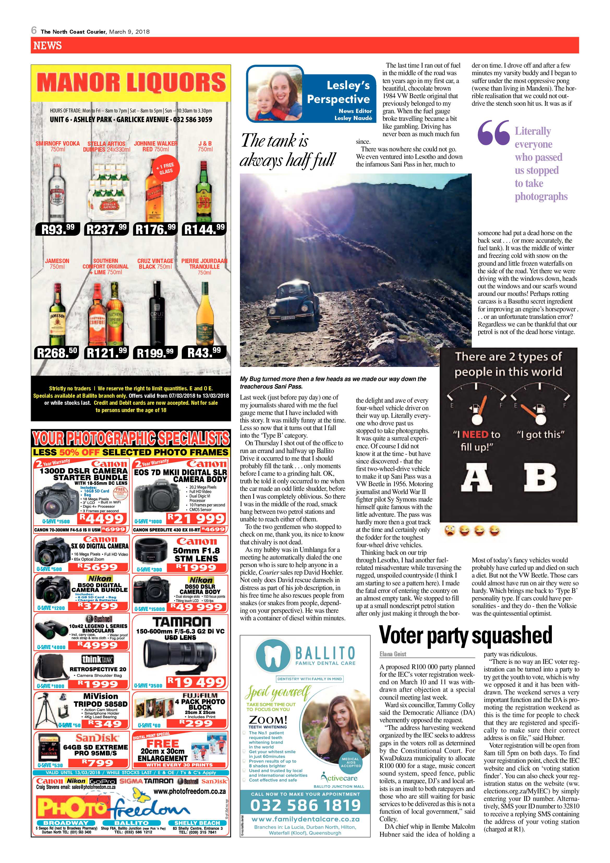 The North Coast Courier – 09 March 2018 page 6