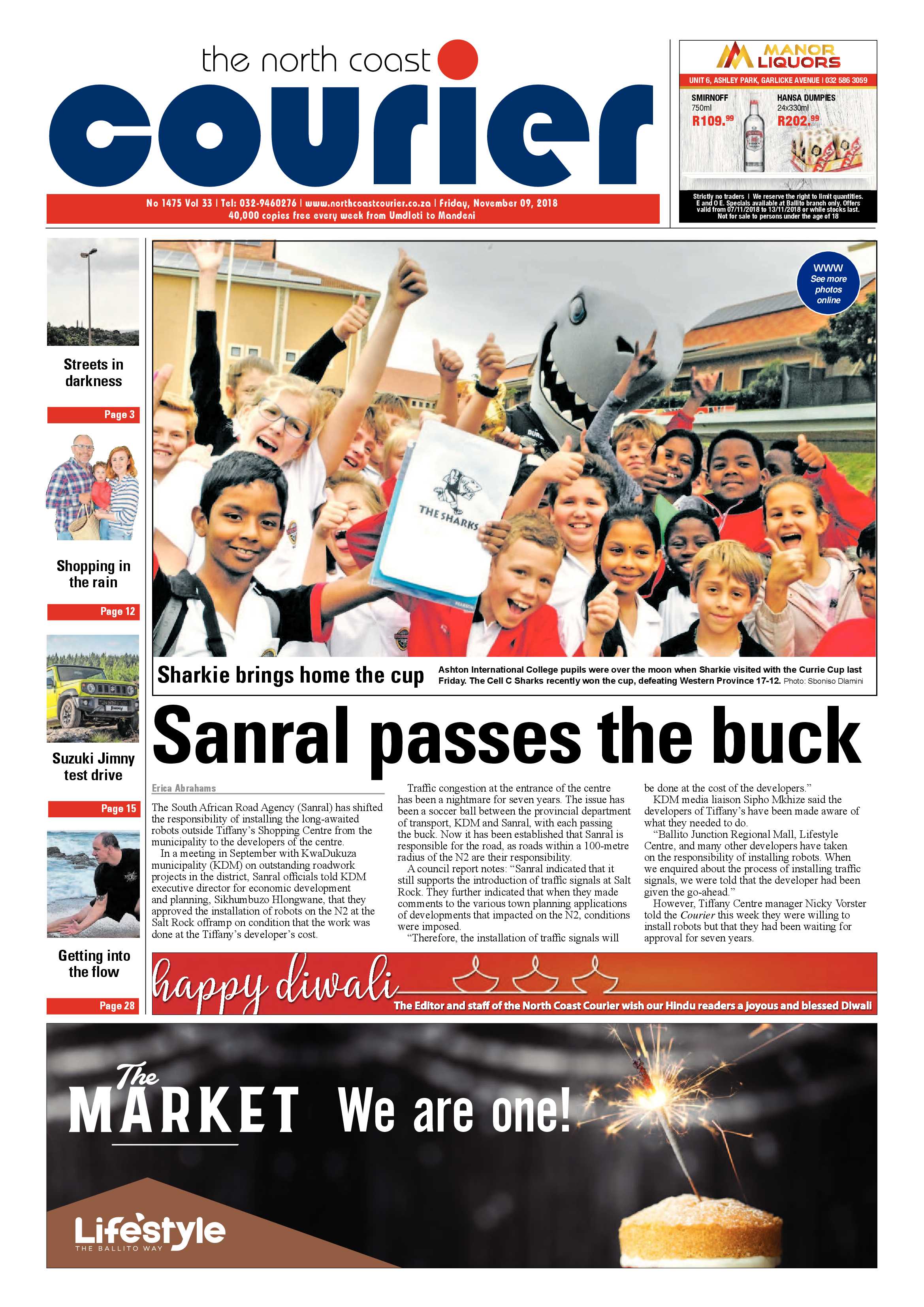 The North Coast Courier – 09 November 2018 page 1