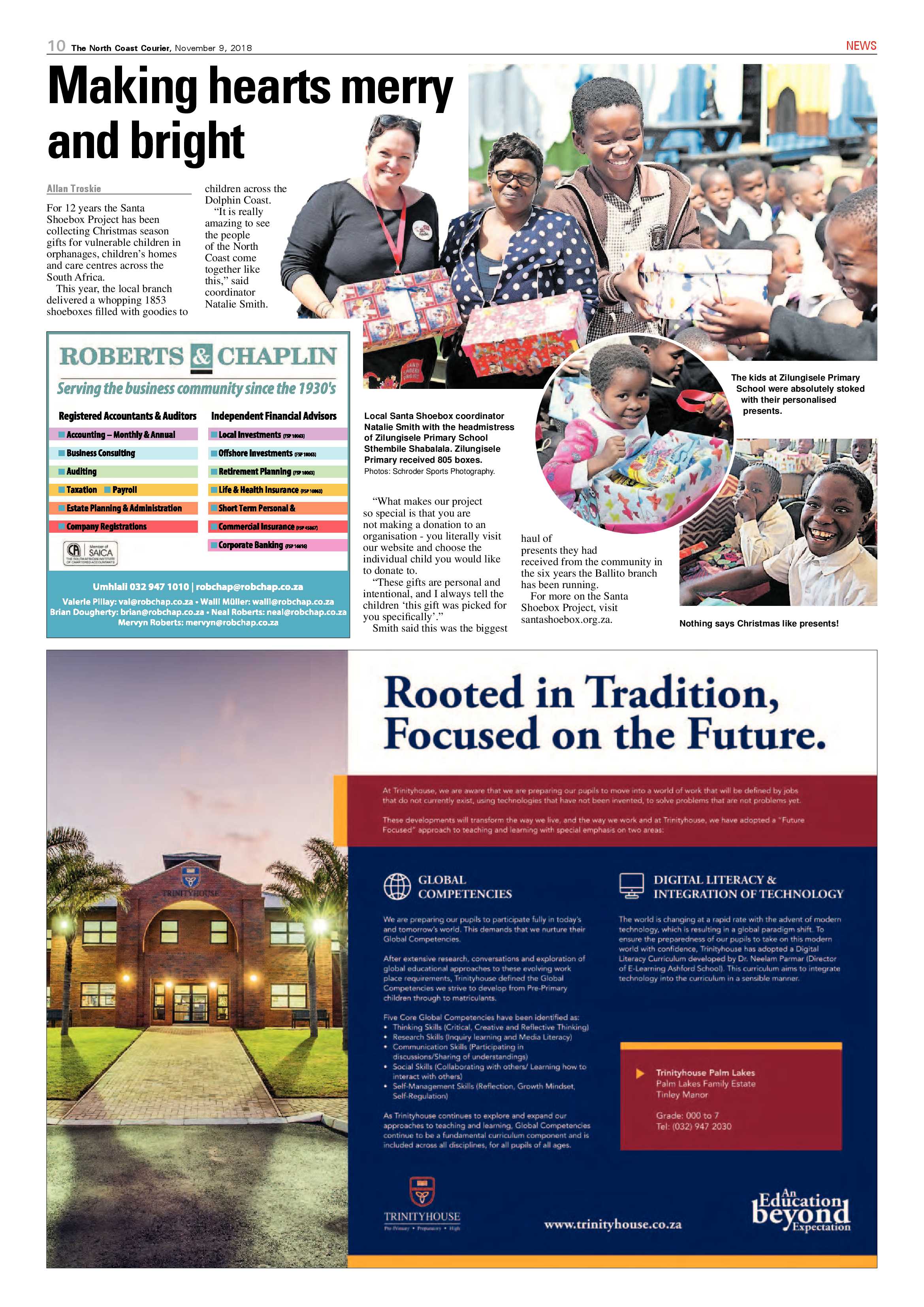 The North Coast Courier – 09 November 2018 page 10