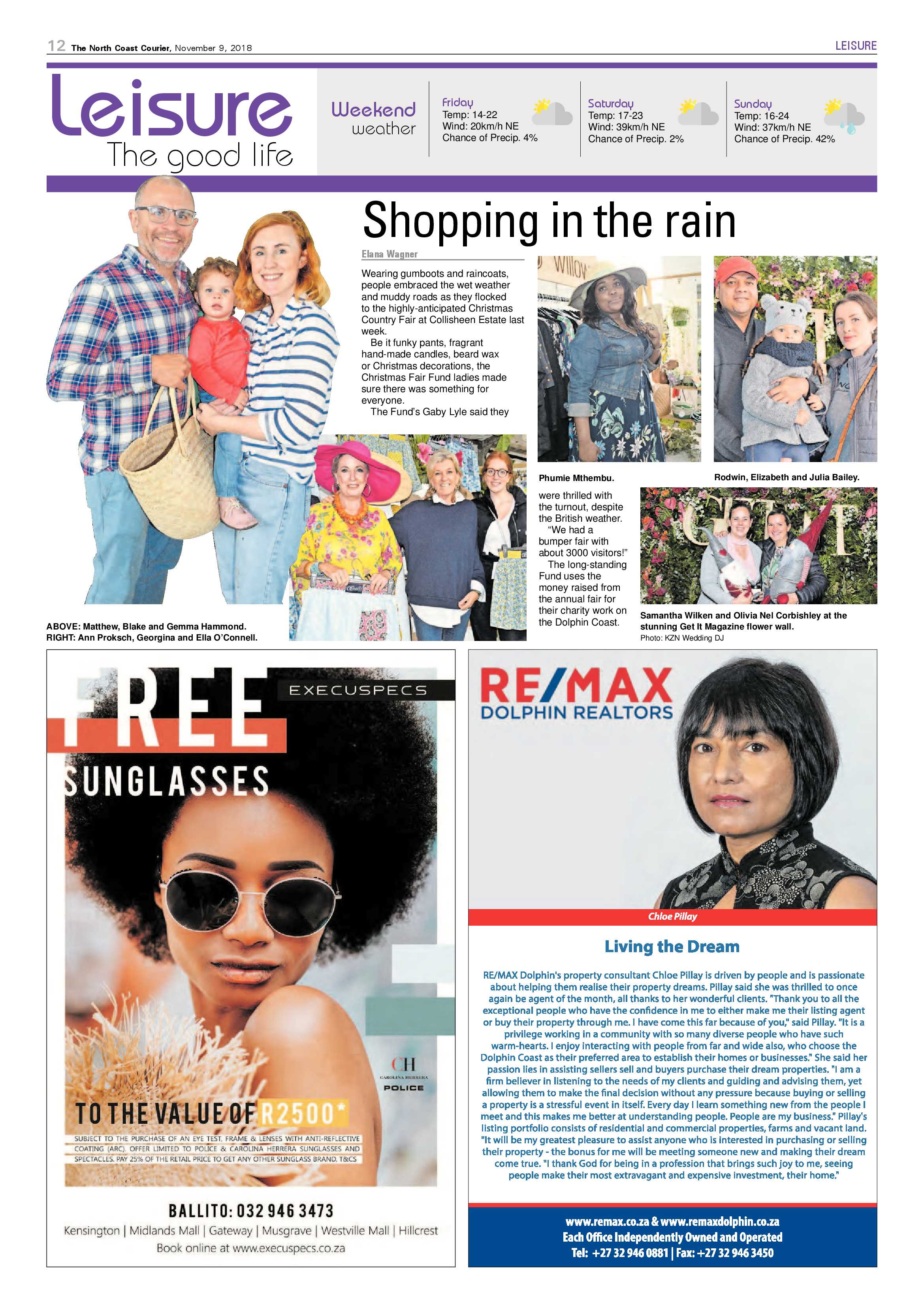The North Coast Courier – 09 November 2018 page 12