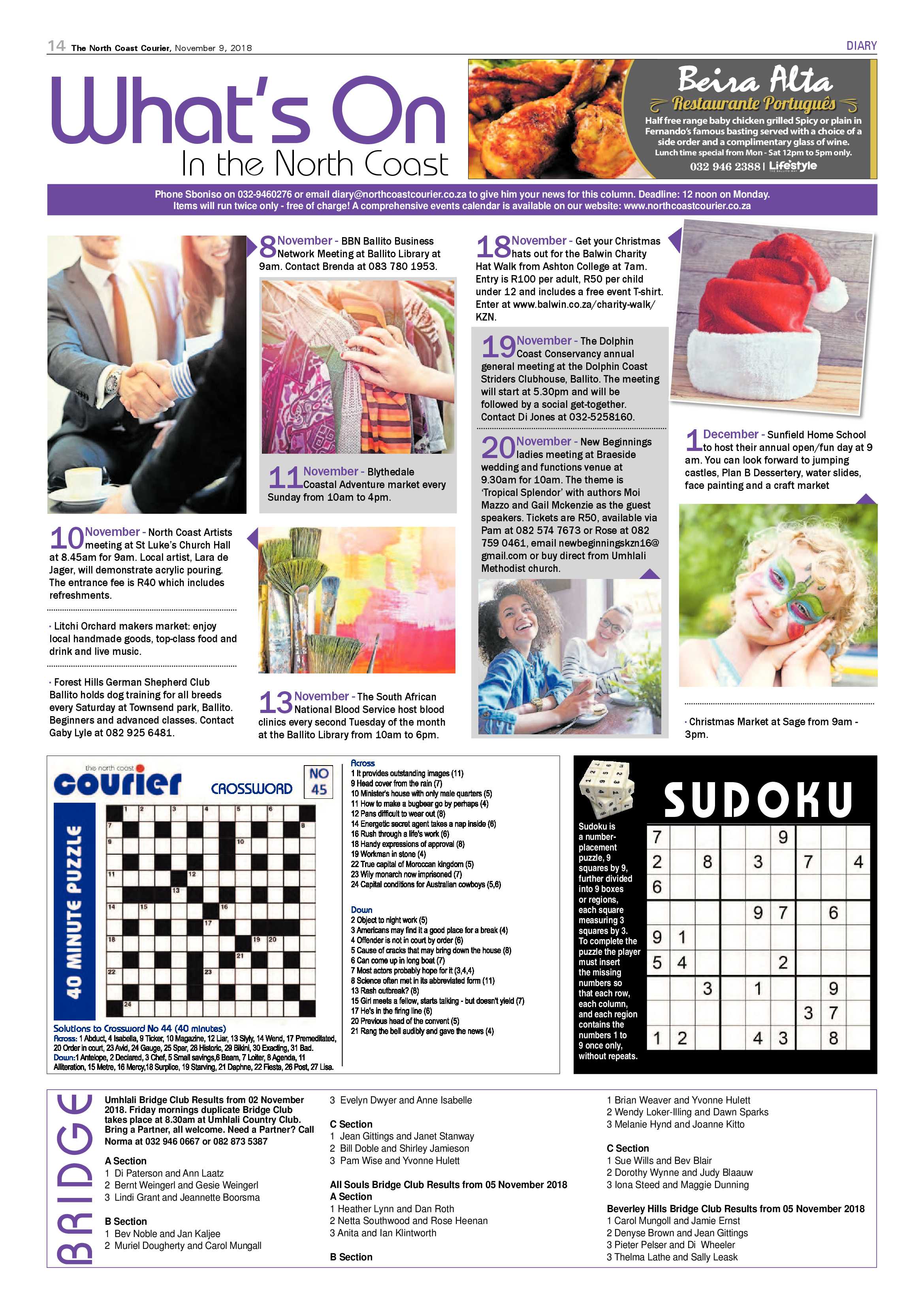 The North Coast Courier – 09 November 2018 page 14