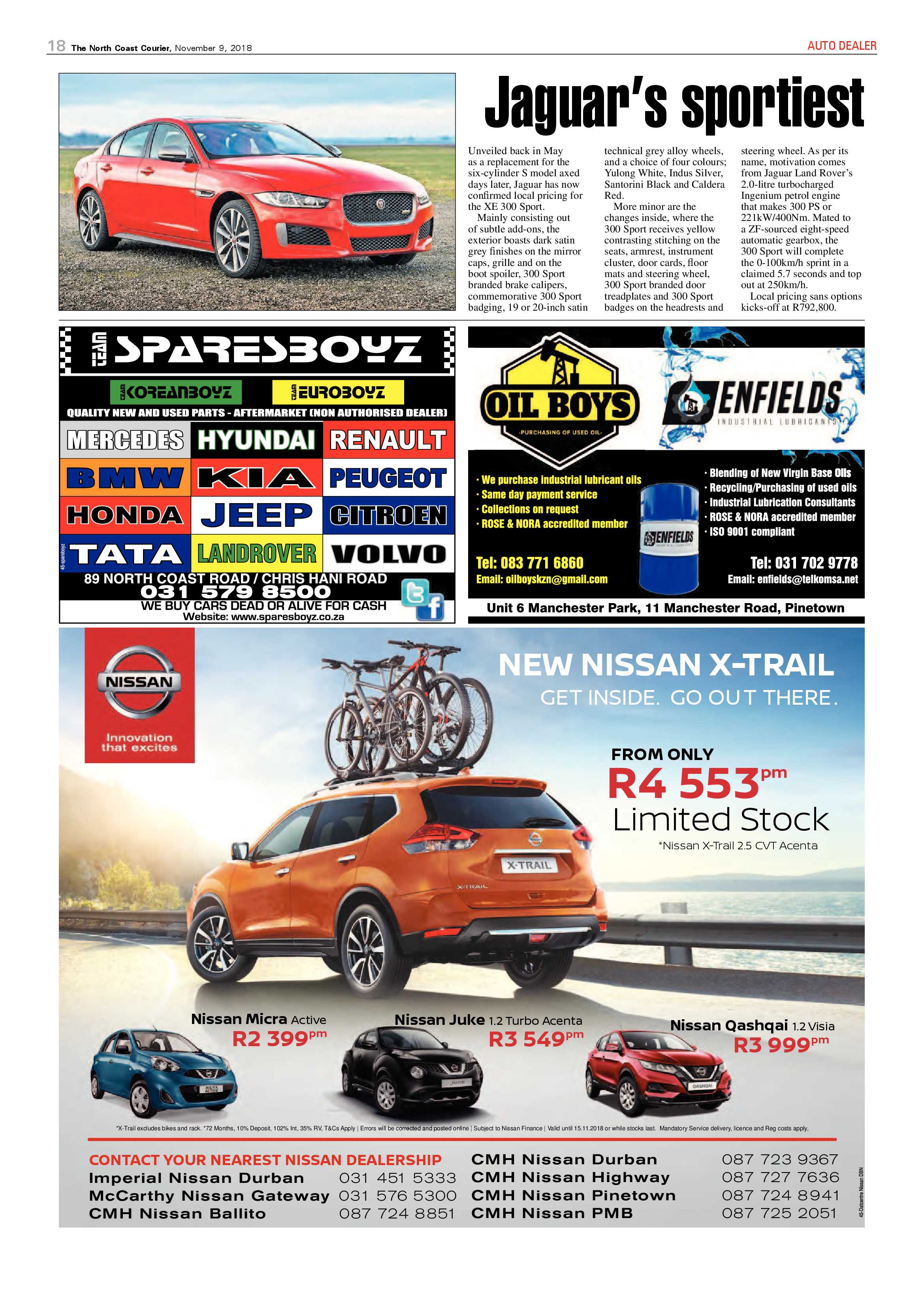 The North Coast Courier – 09 November 2018 page 18