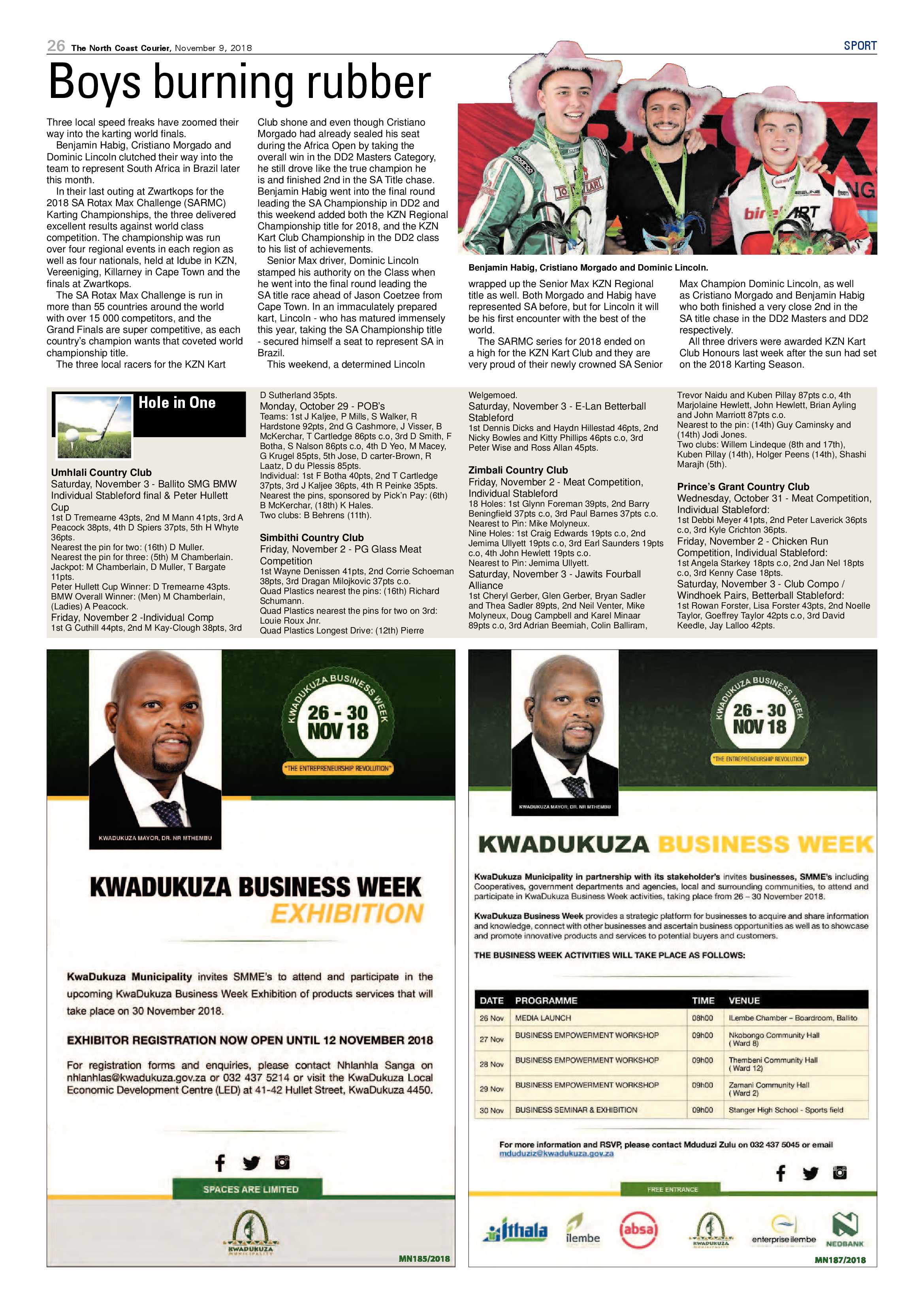 The North Coast Courier – 09 November 2018 page 26
