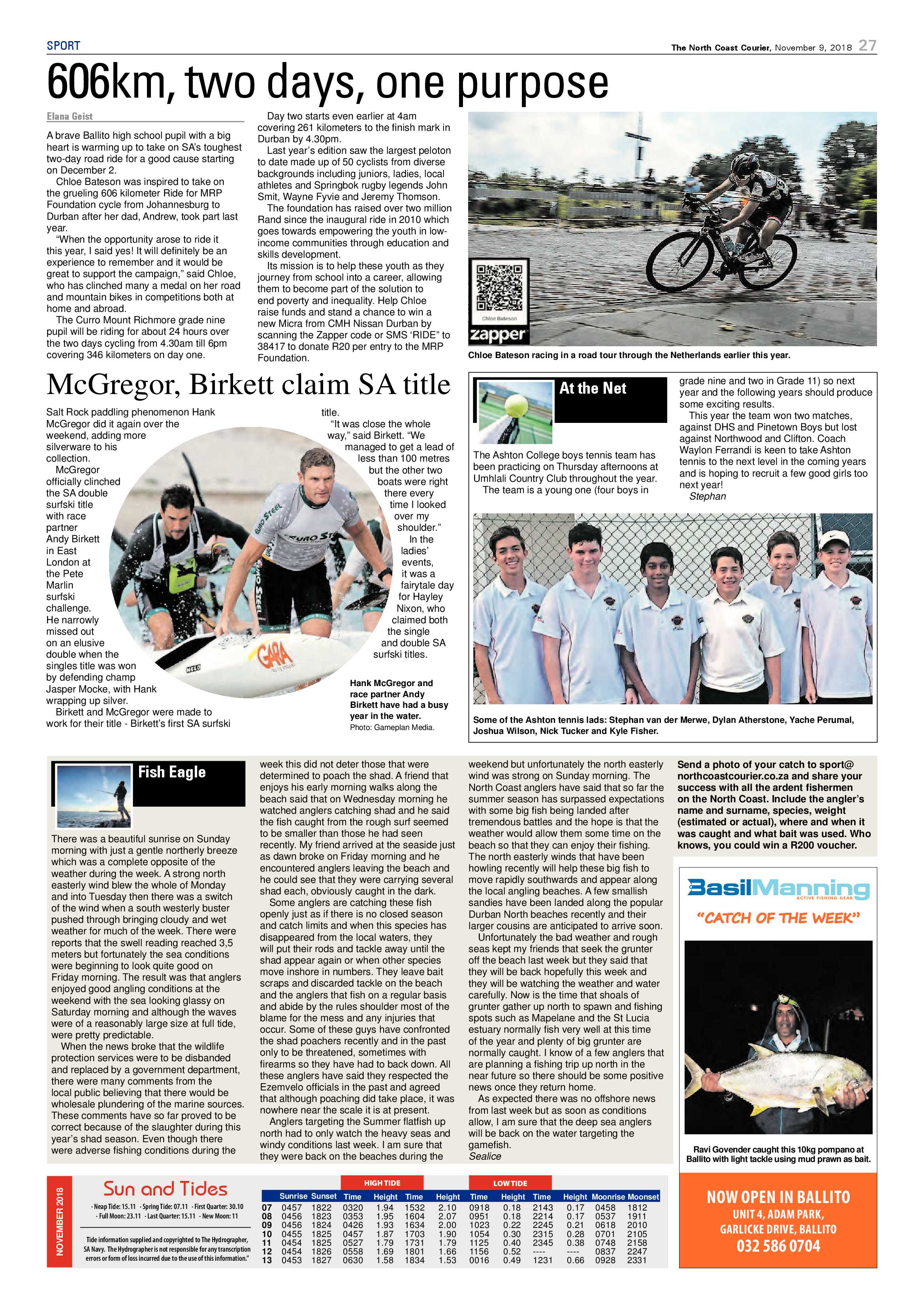 The North Coast Courier – 09 November 2018 page 27