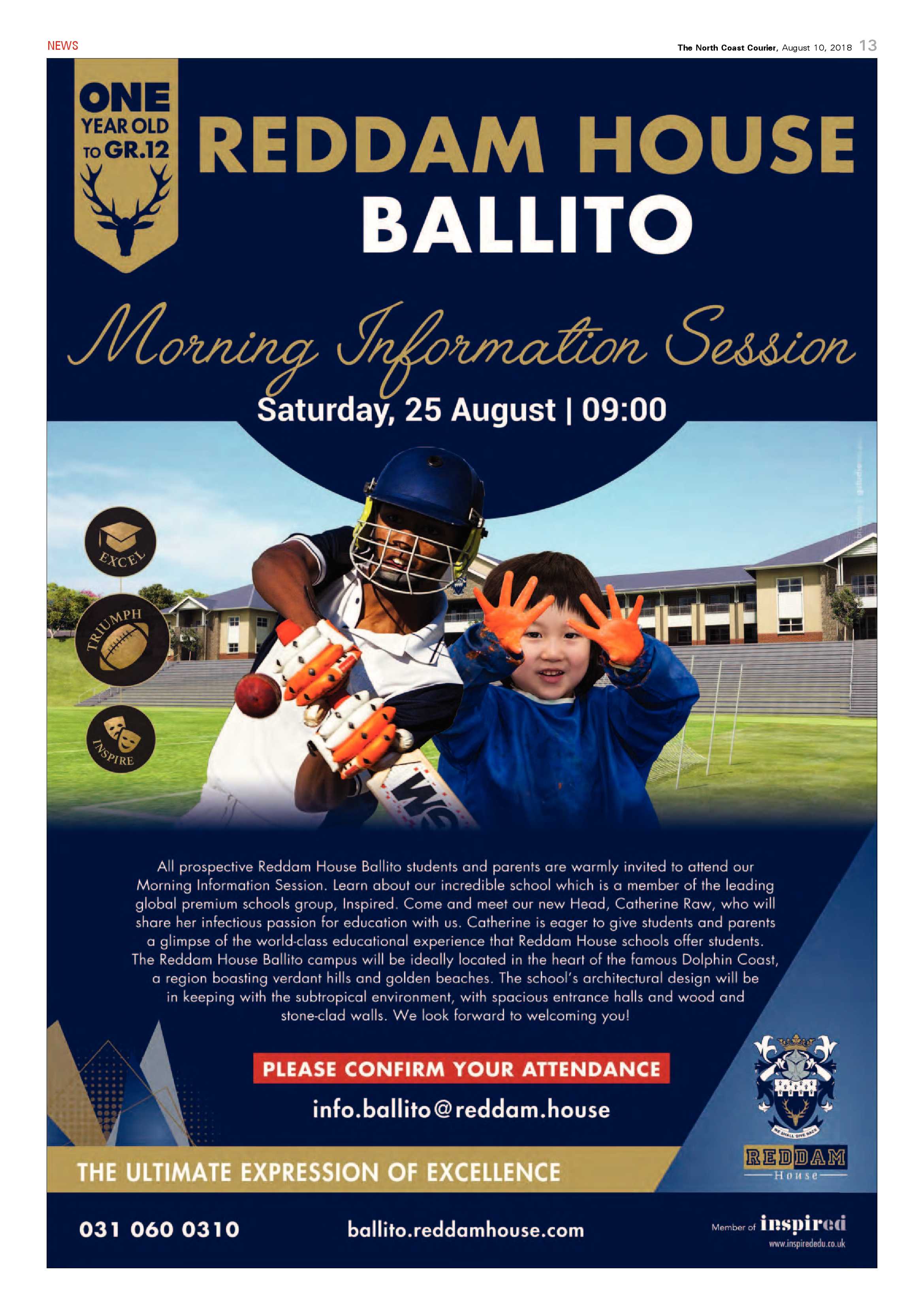 The North Coast Courier – 10 August 2018 page 13