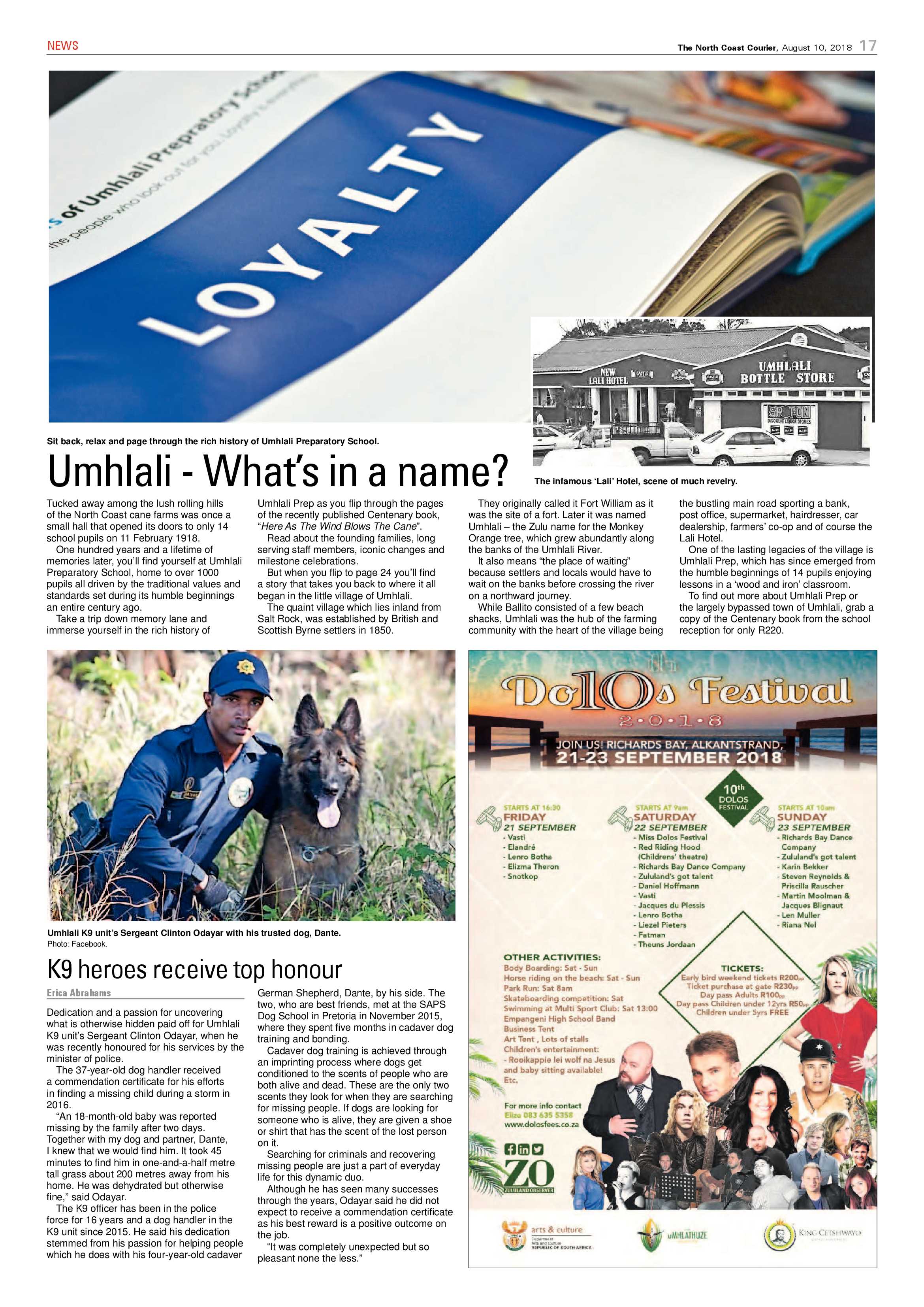 The North Coast Courier – 10 August 2018 page 17