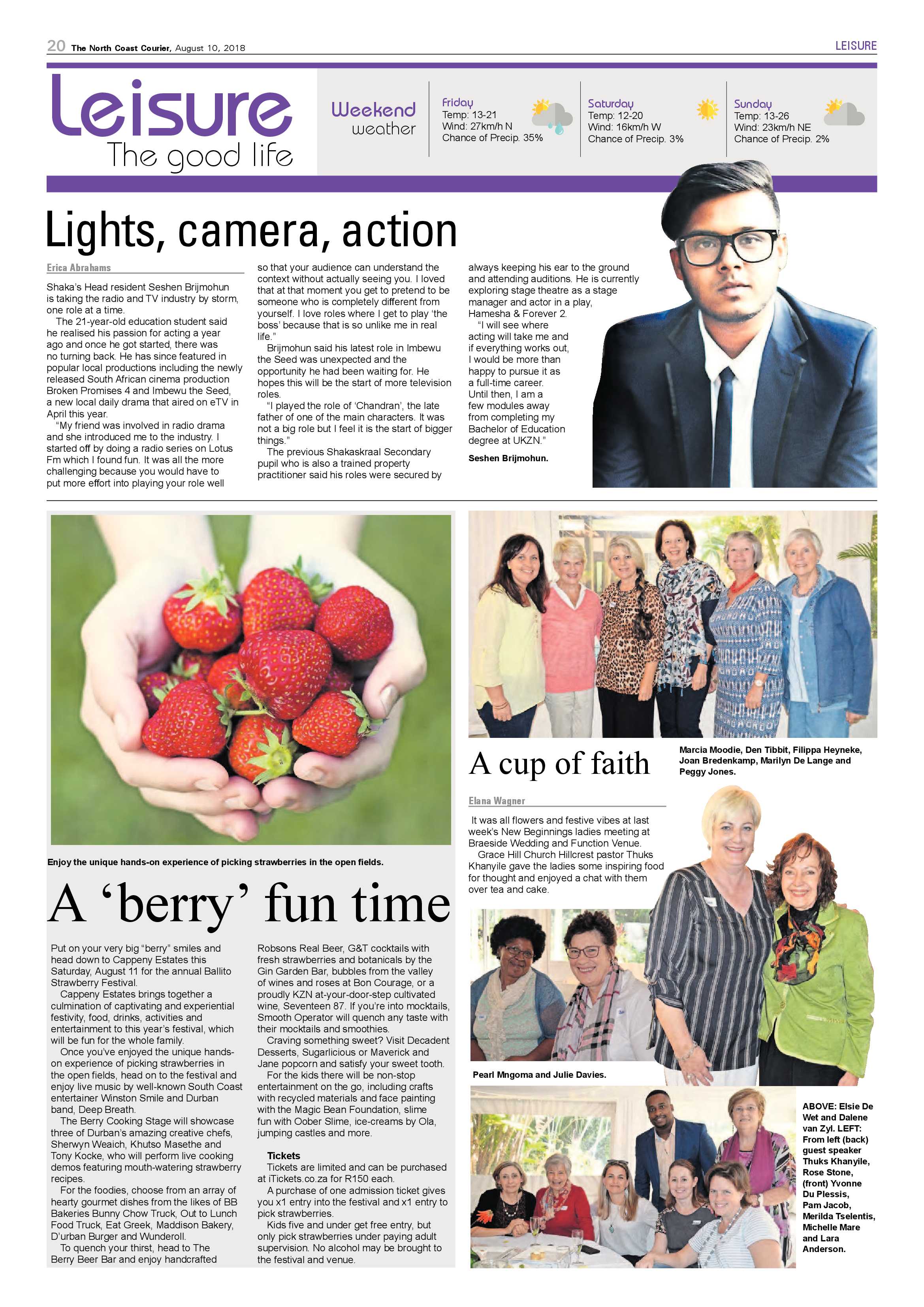 The North Coast Courier – 10 August 2018 page 20