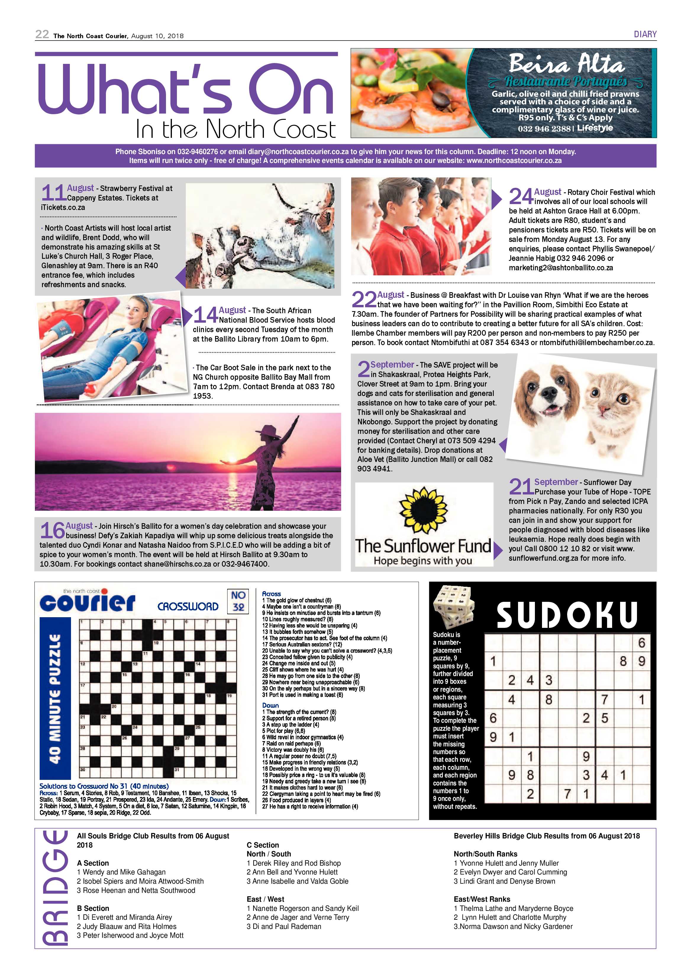 The North Coast Courier – 10 August 2018 page 22