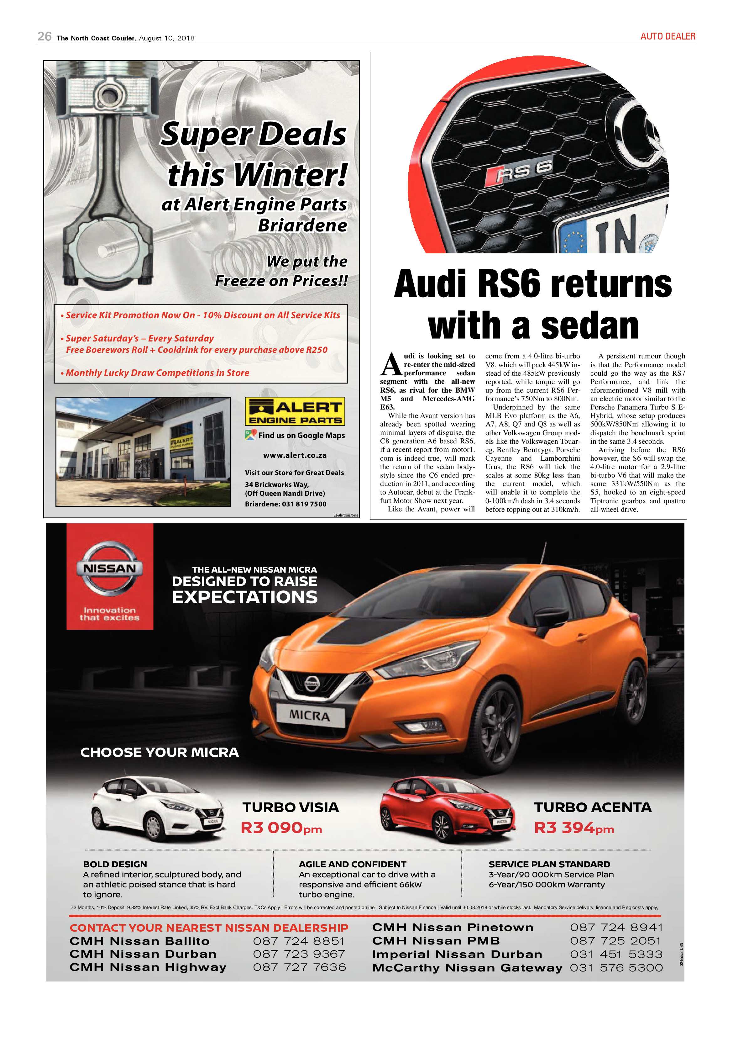 The North Coast Courier – 10 August 2018 page 26