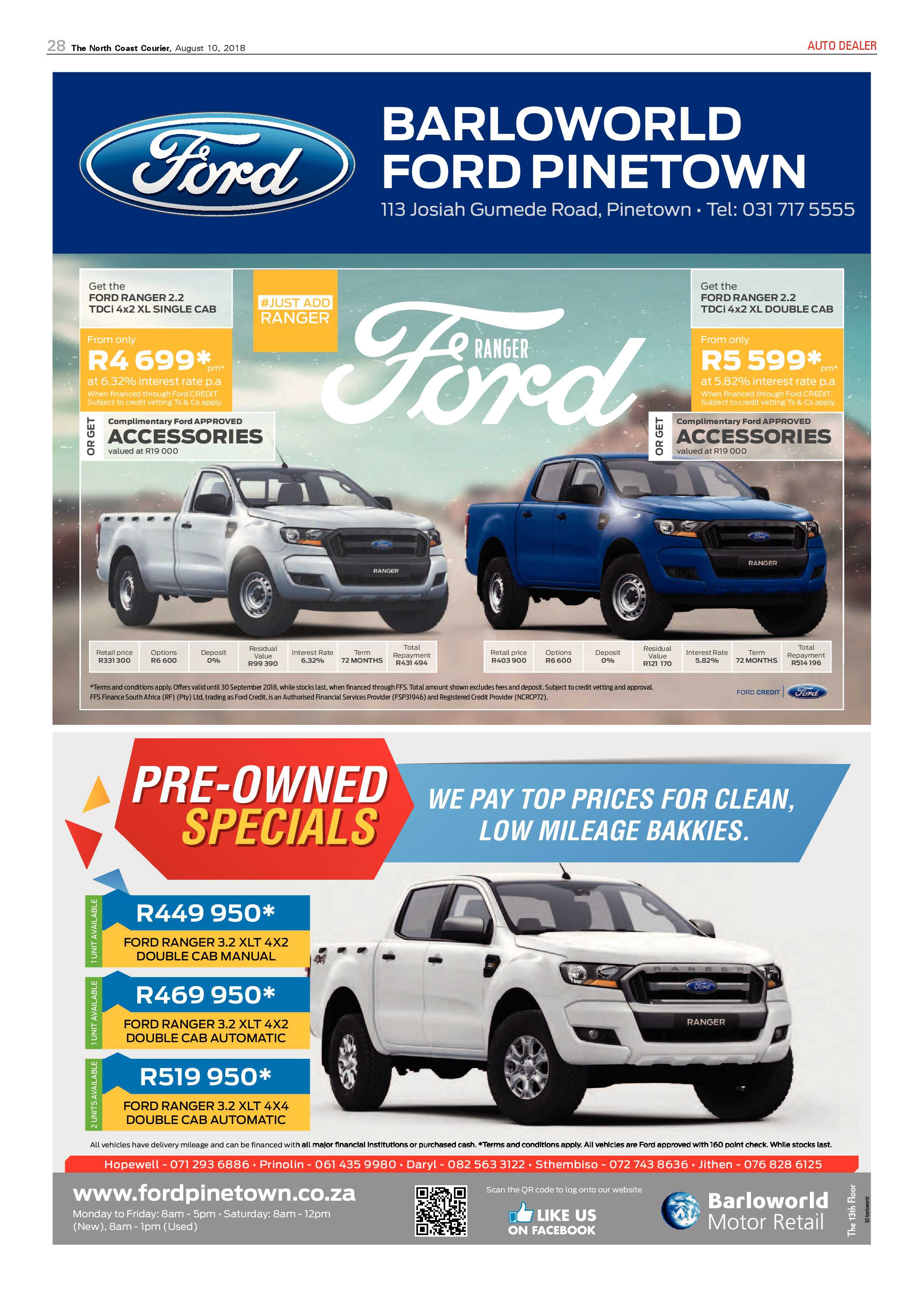 The North Coast Courier – 10 August 2018 page 28