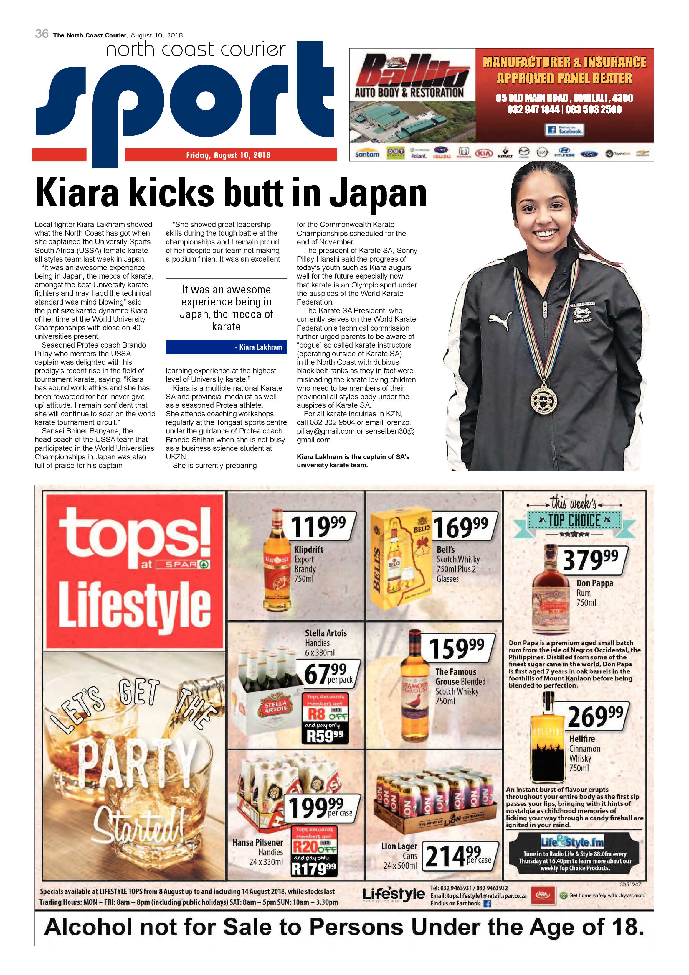 The North Coast Courier – 10 August 2018 page 36