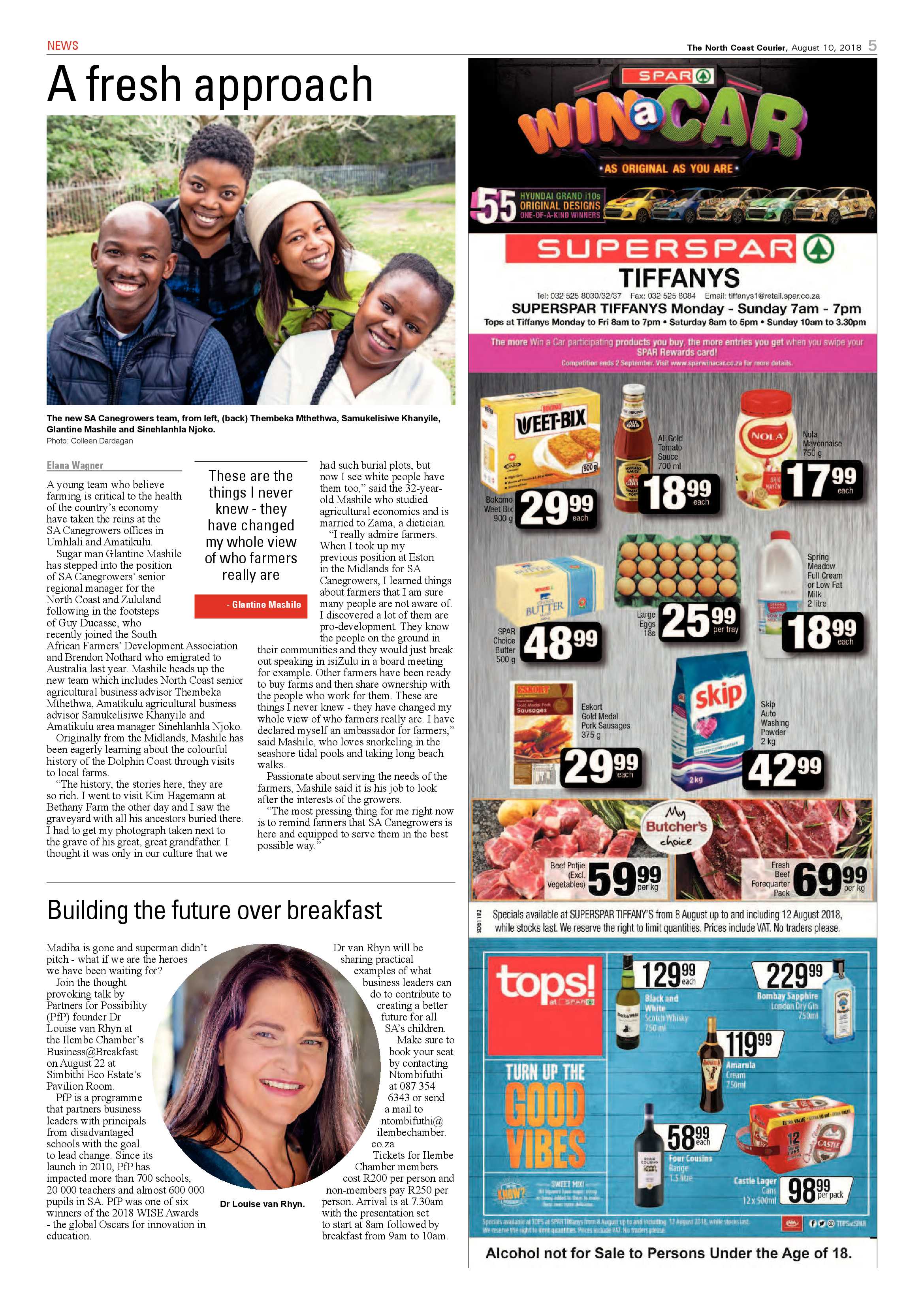 The North Coast Courier – 10 August 2018 page 5