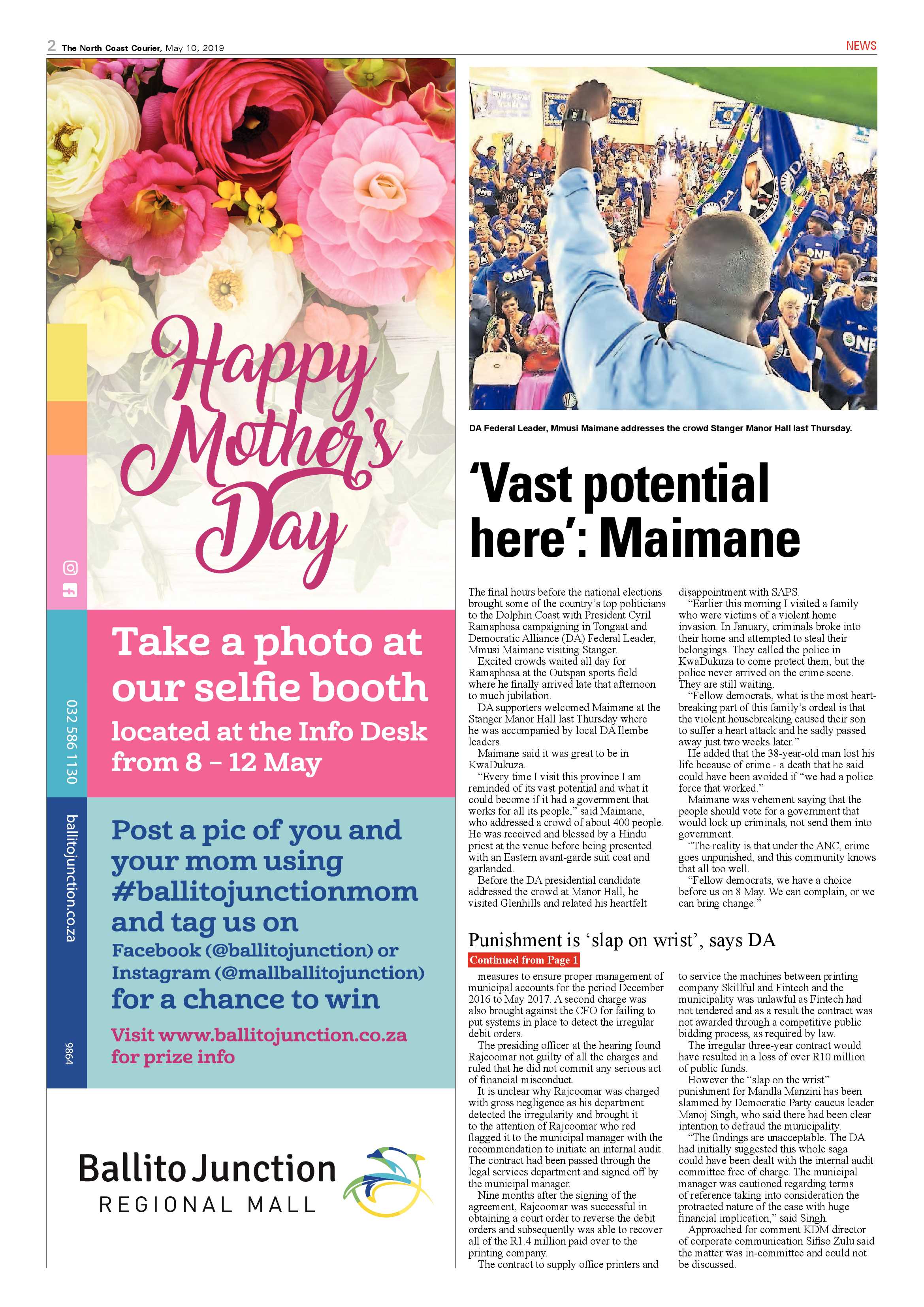 The North Coast Courier – 10 May 2019 page 2