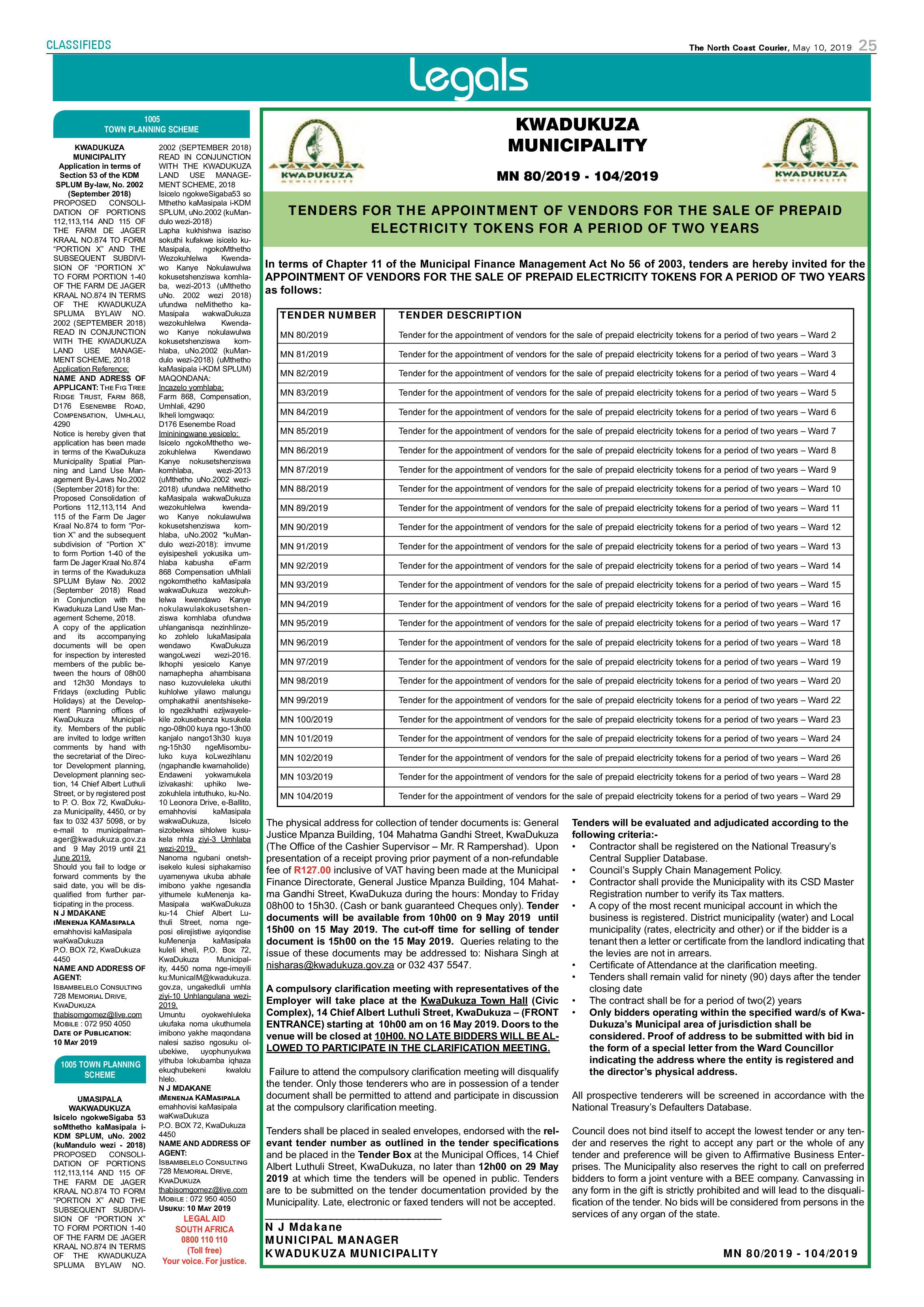 The North Coast Courier – 10 May 2019 page 25
