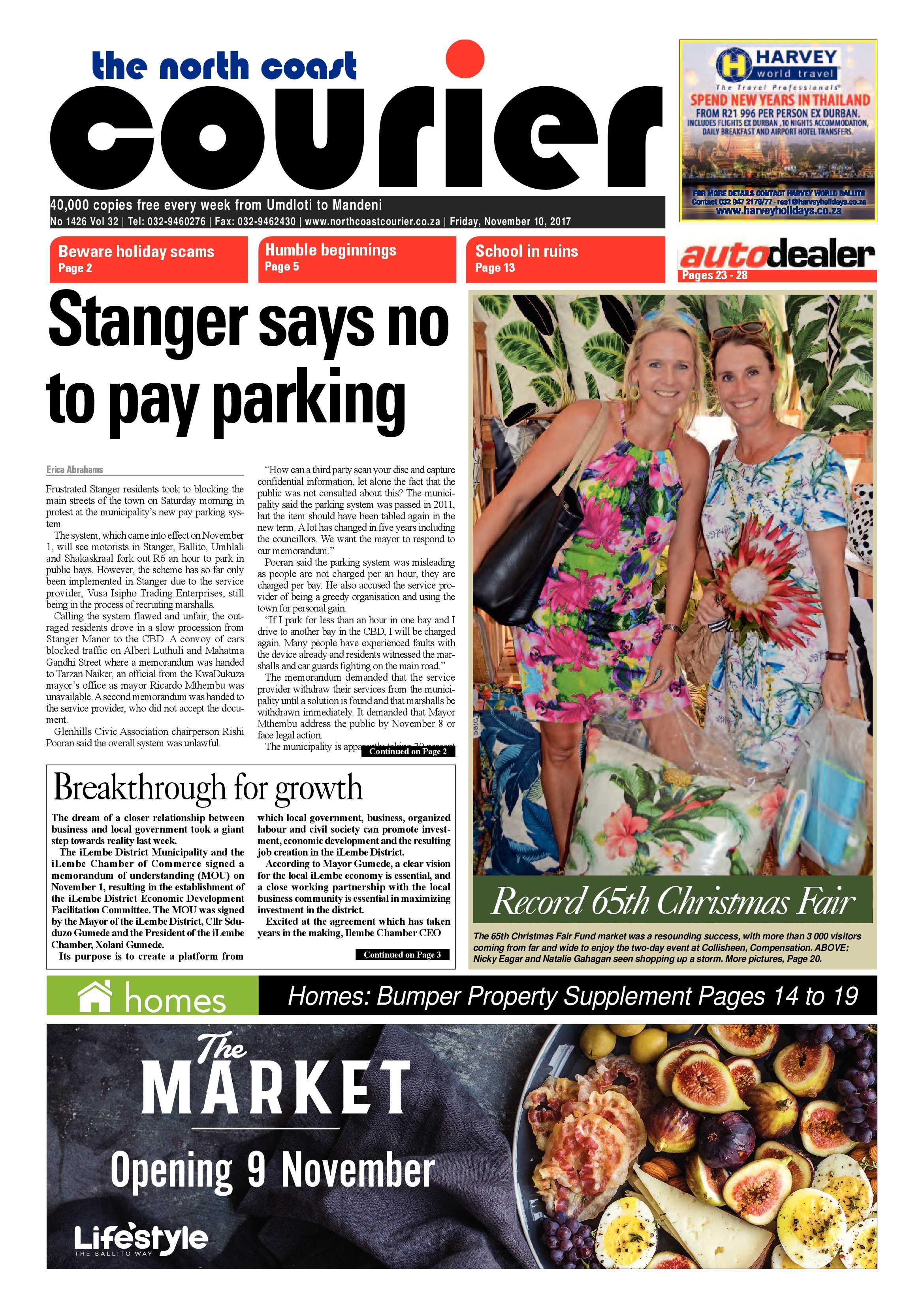 The North Coast Courier – 10 November 2017 page 1