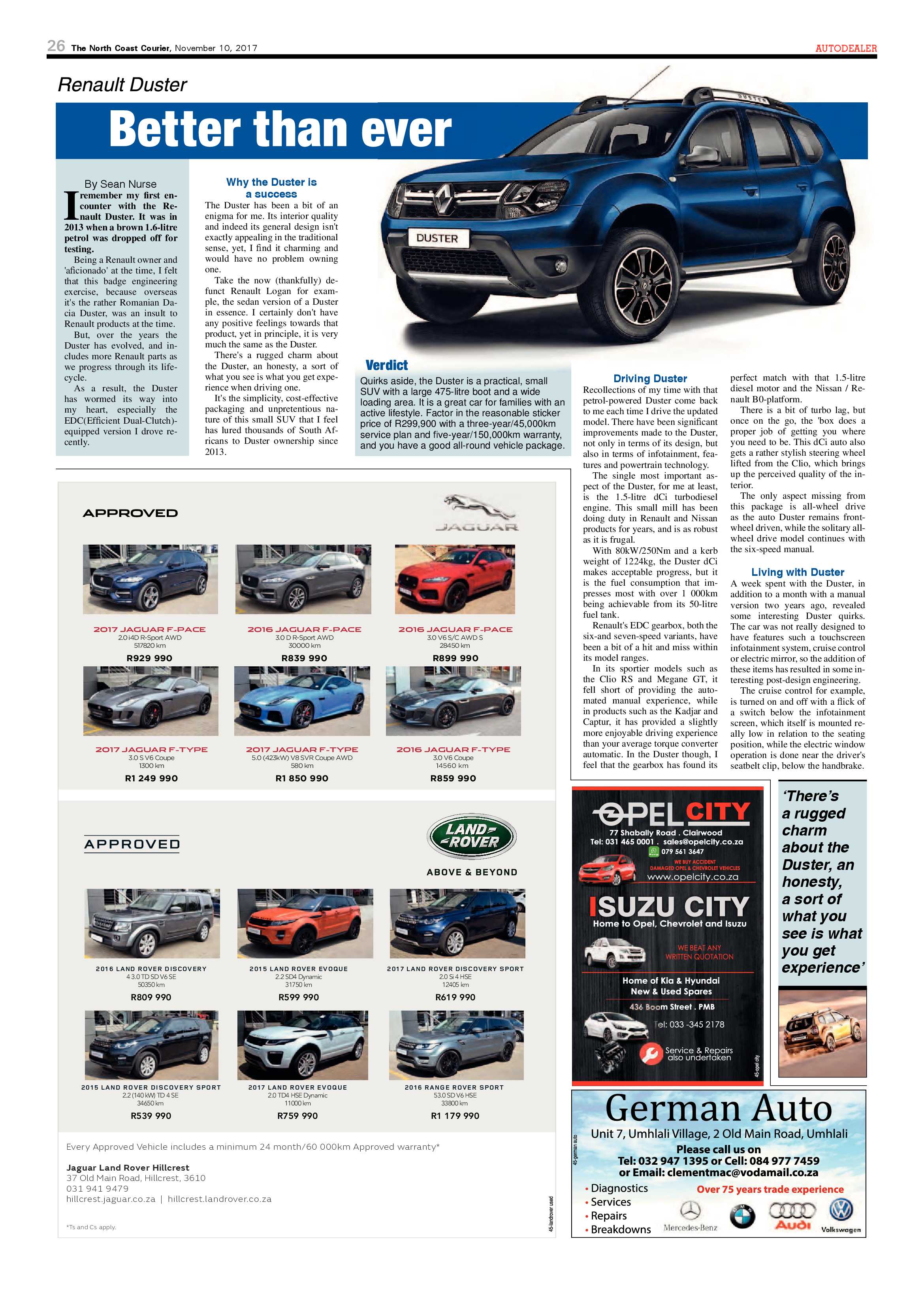 The North Coast Courier – 10 November 2017 page 26