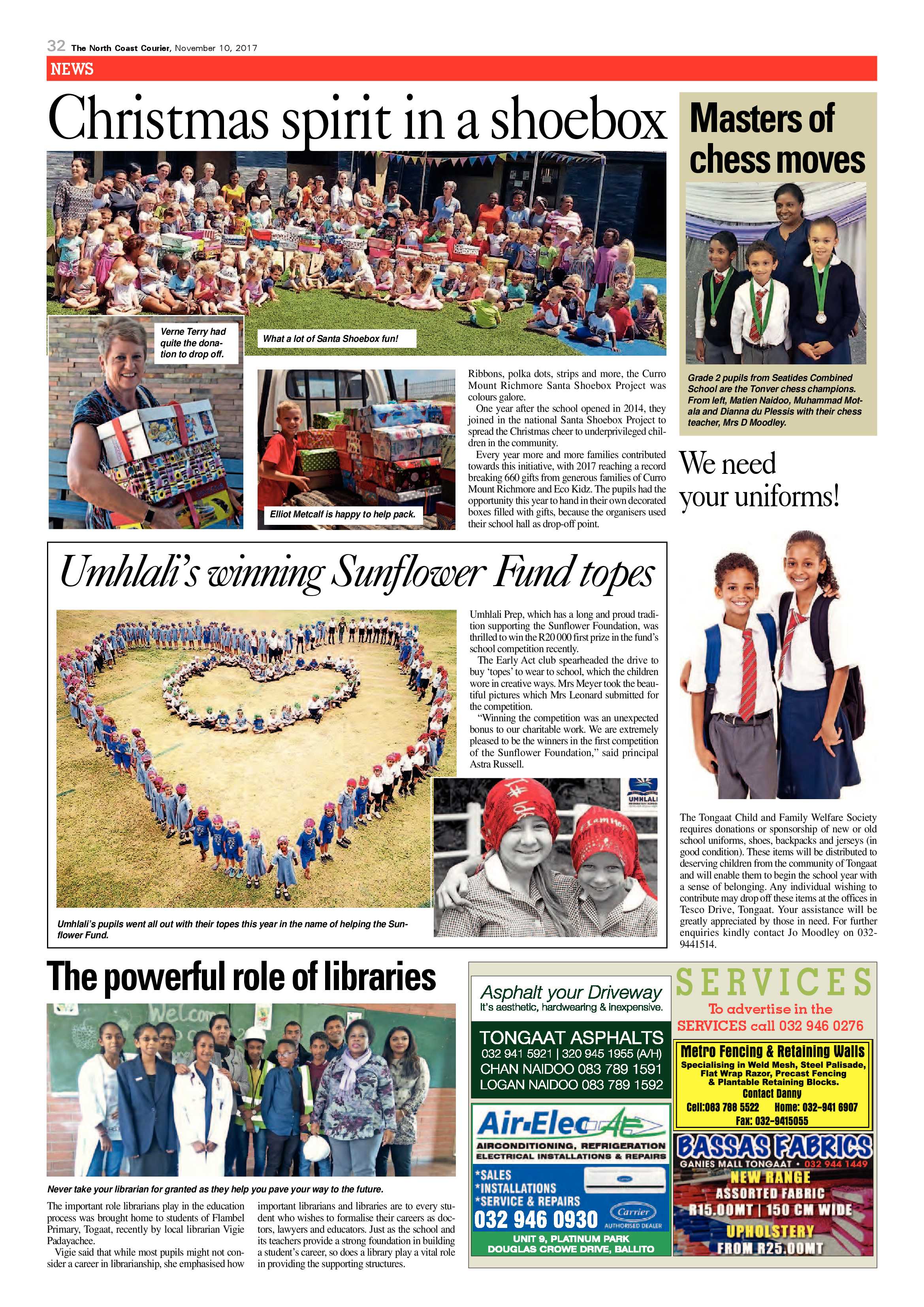 The North Coast Courier – 10 November 2017 page 32