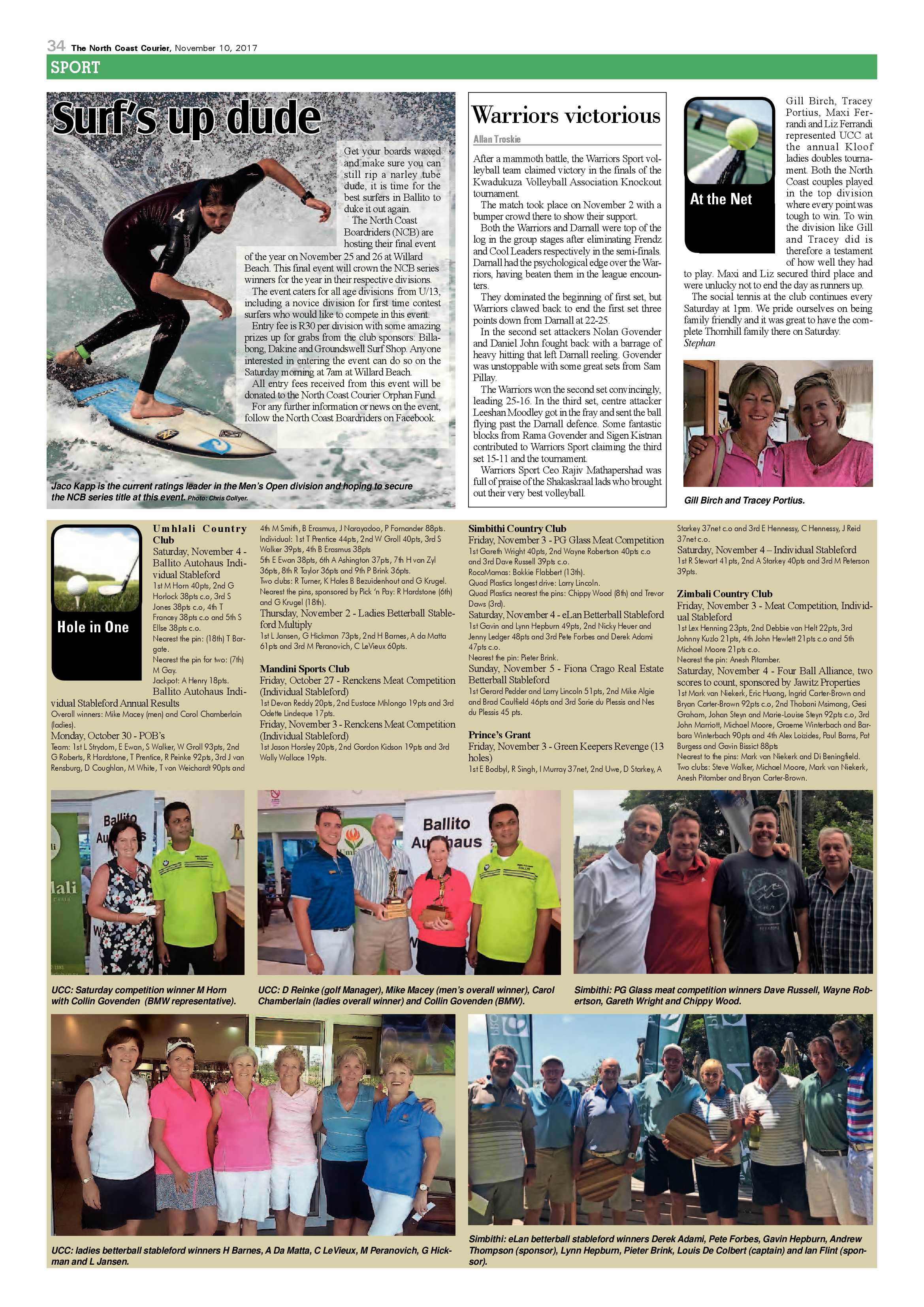 The North Coast Courier – 10 November 2017 page 34
