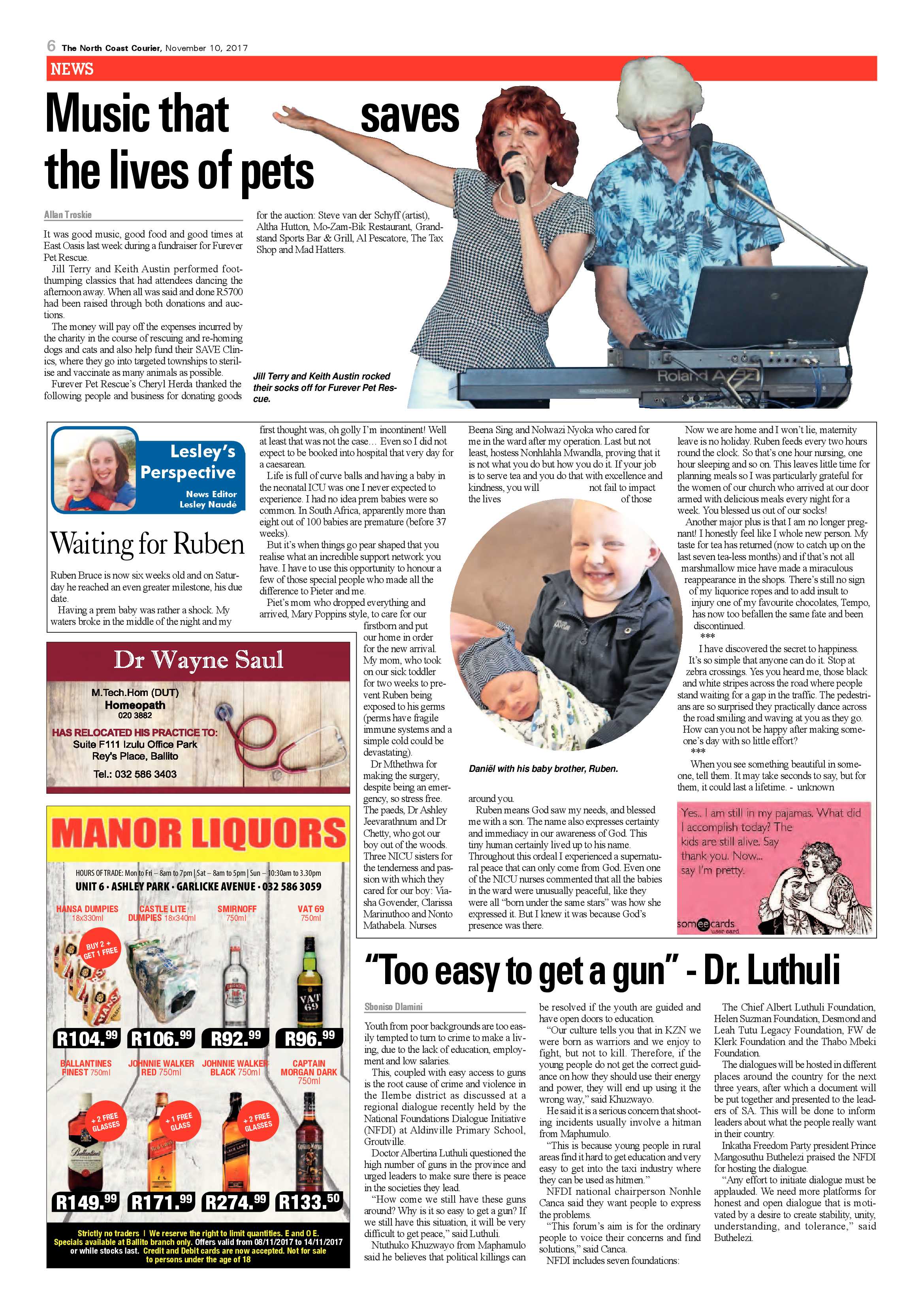The North Coast Courier – 10 November 2017 page 6