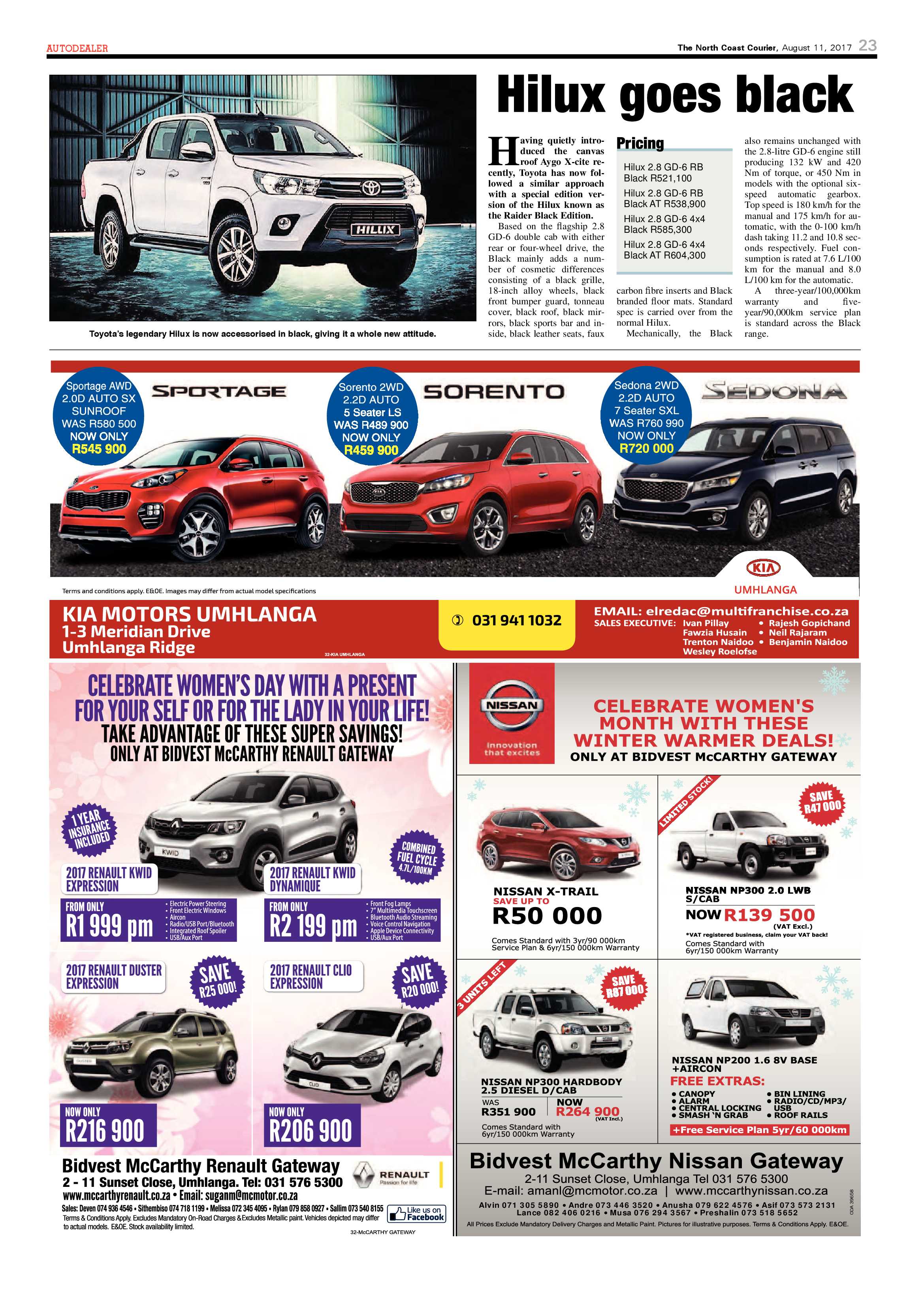 The North Coast Courier – 11 August 2017 page 23