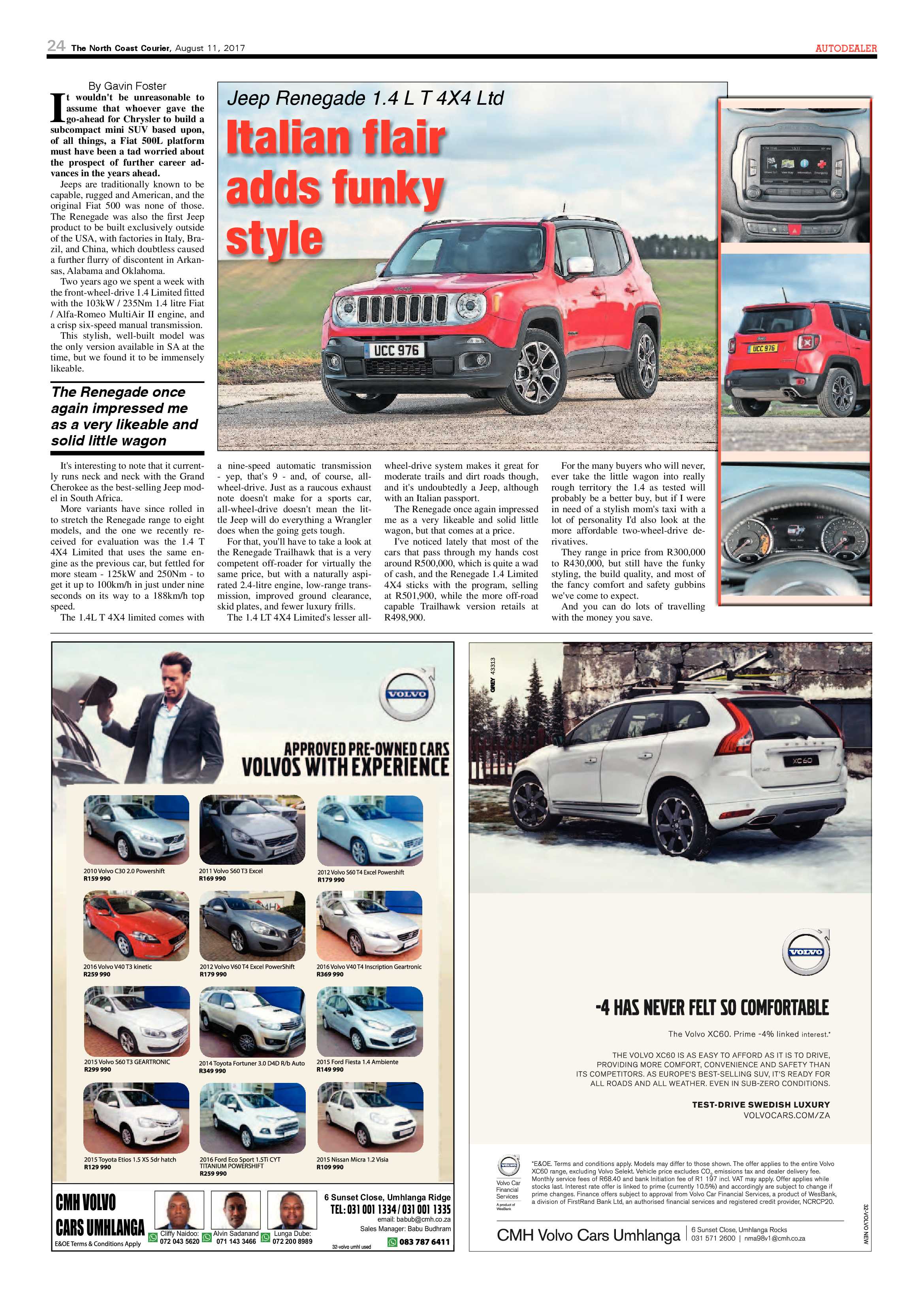 The North Coast Courier – 11 August 2017 page 24