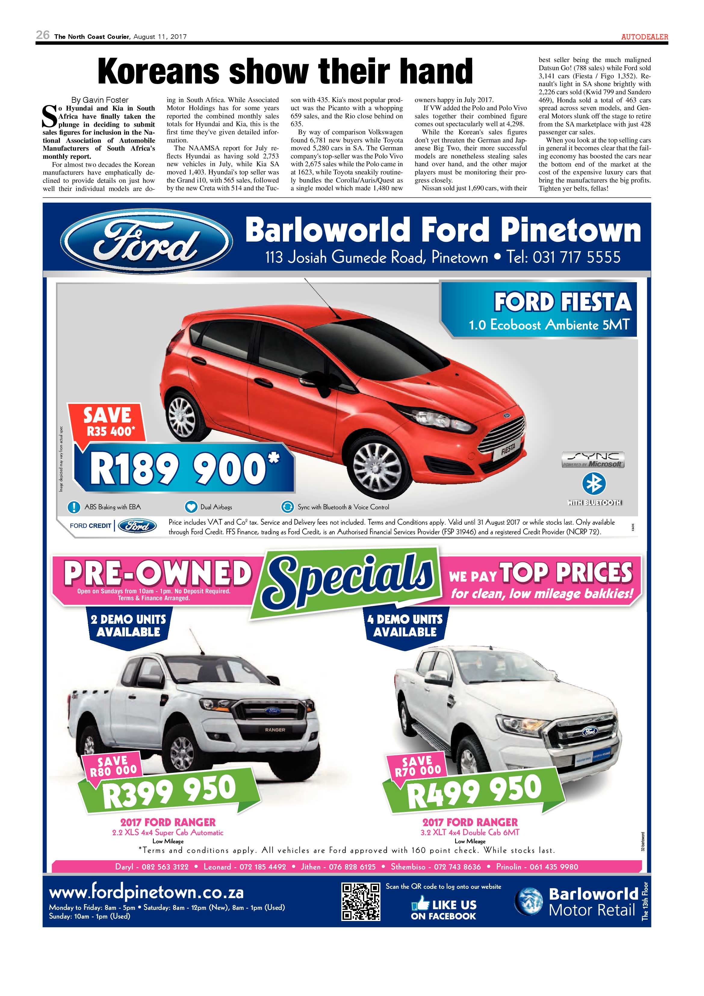 The North Coast Courier – 11 August 2017 page 26