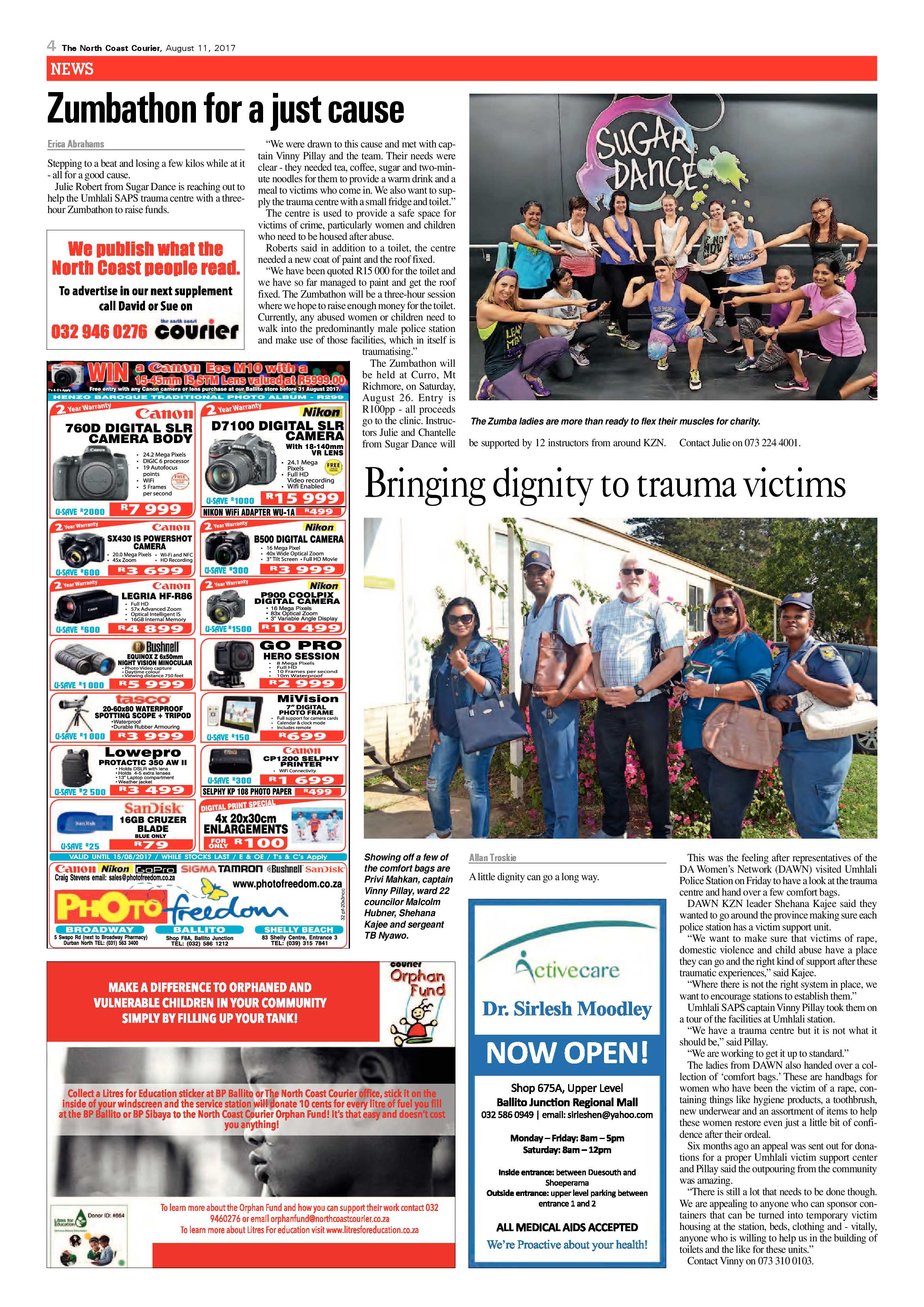 The North Coast Courier – 11 August 2017 page 4