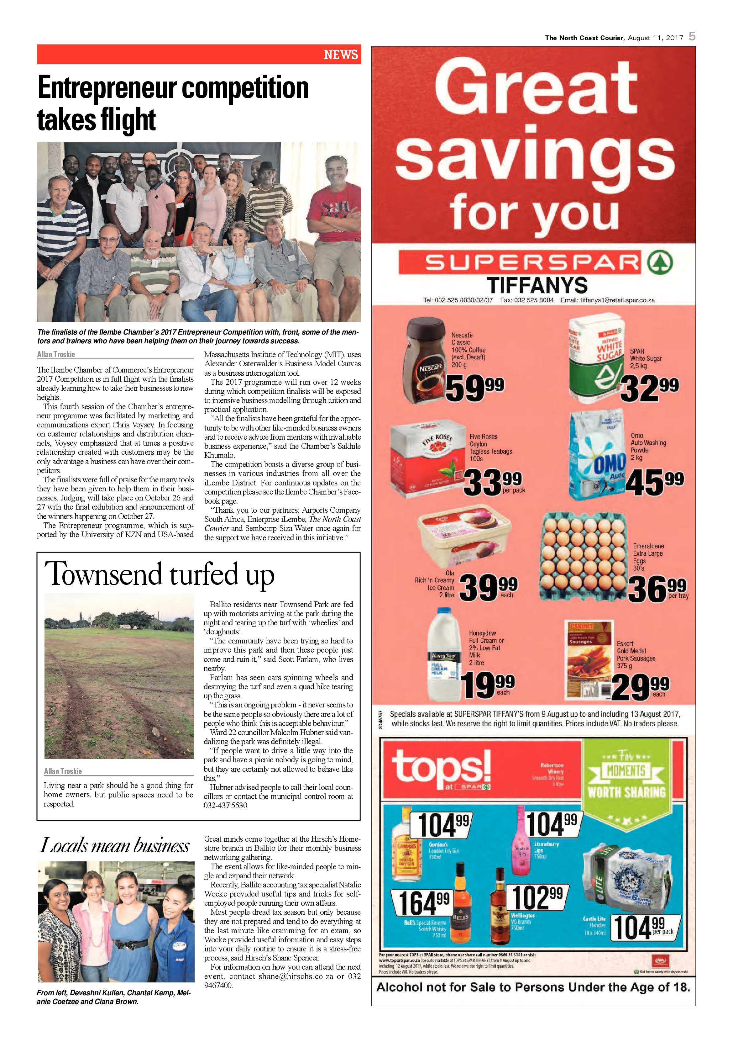 The North Coast Courier – 11 August 2017 page 5