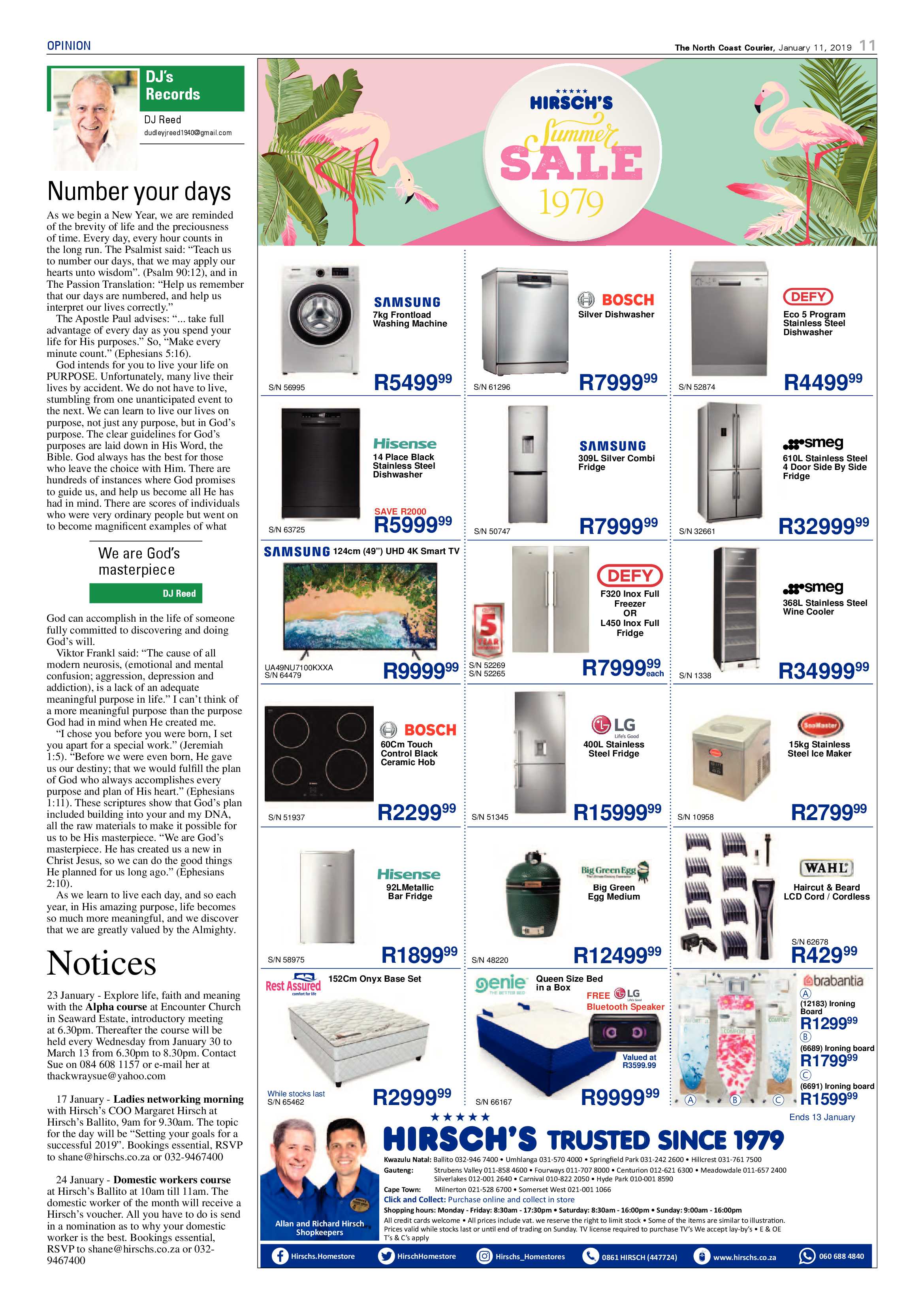 The North Coast Courier – 11 January 2019 page 11