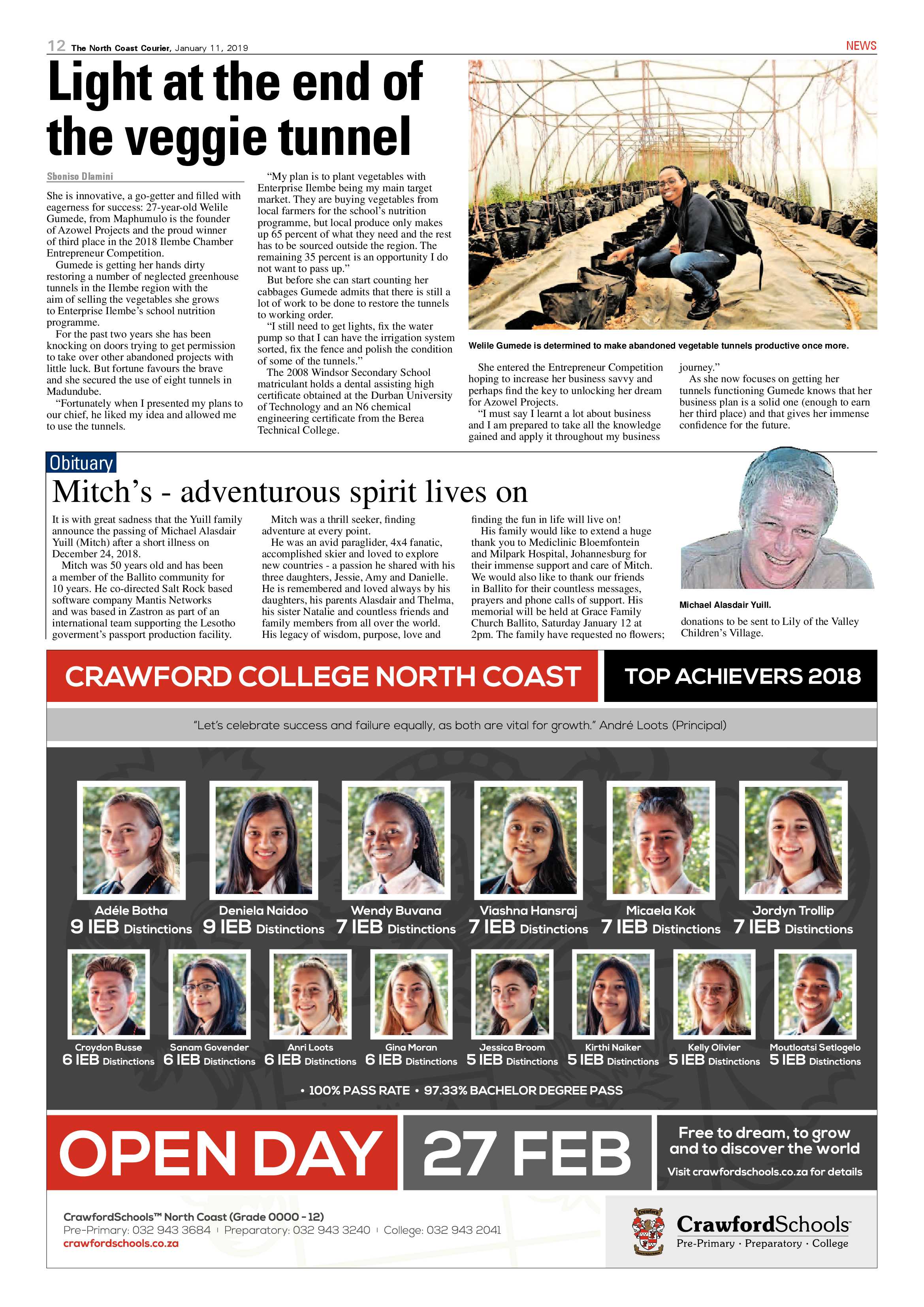 The North Coast Courier – 11 January 2019 page 12