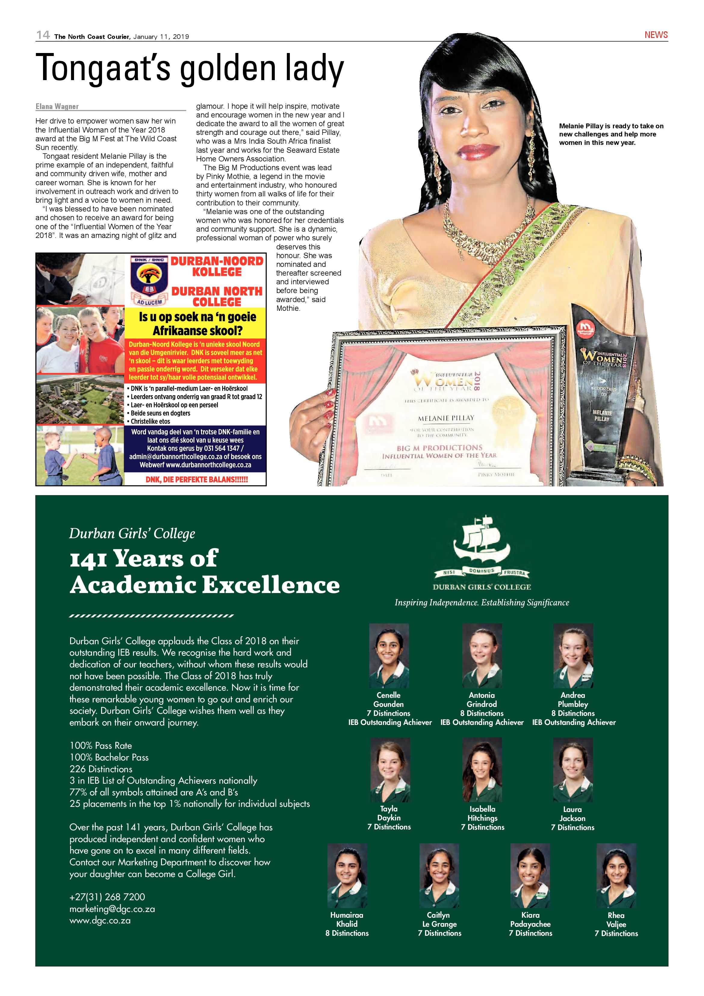 The North Coast Courier – 11 January 2019 page 14