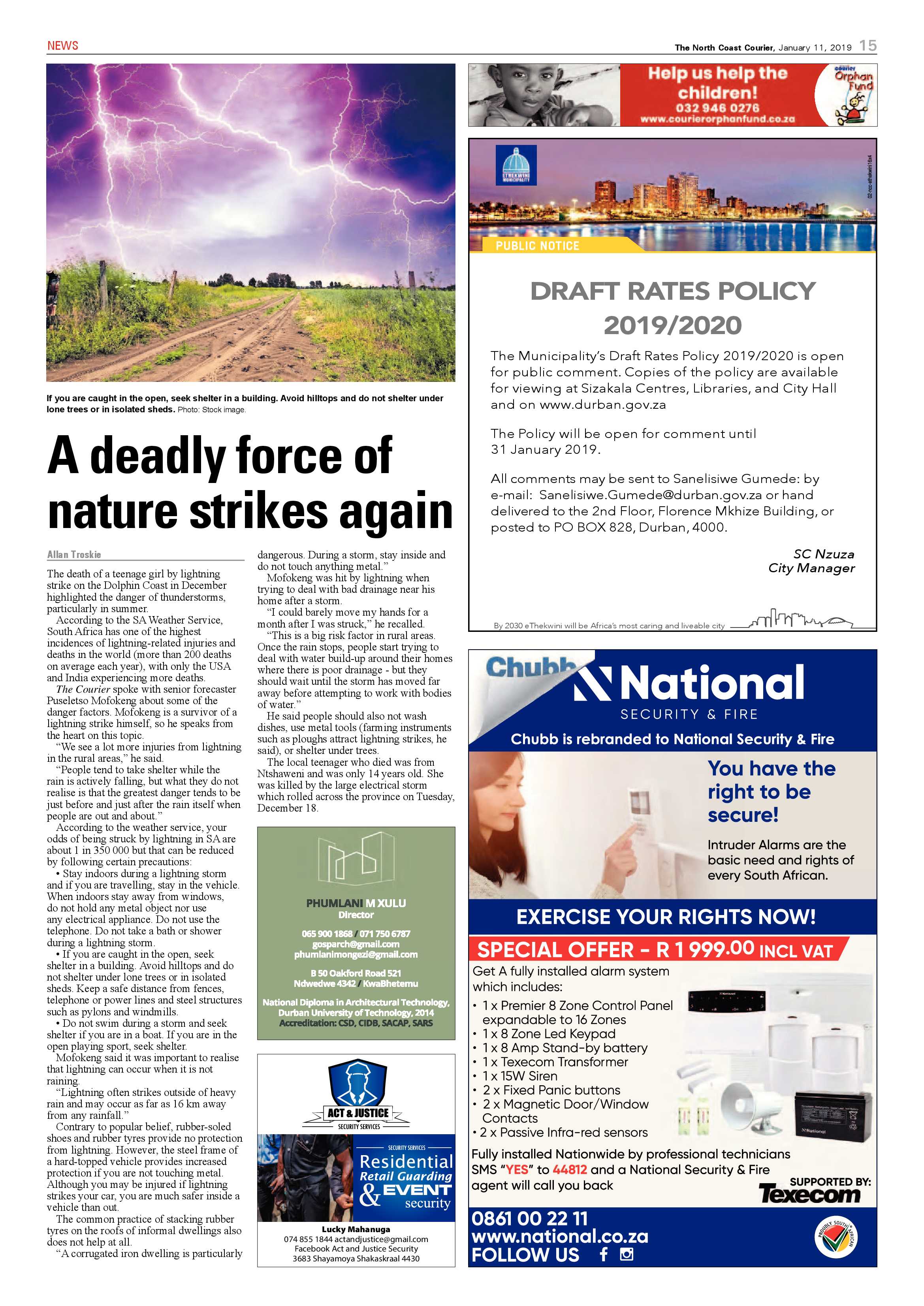 The North Coast Courier – 11 January 2019 page 15