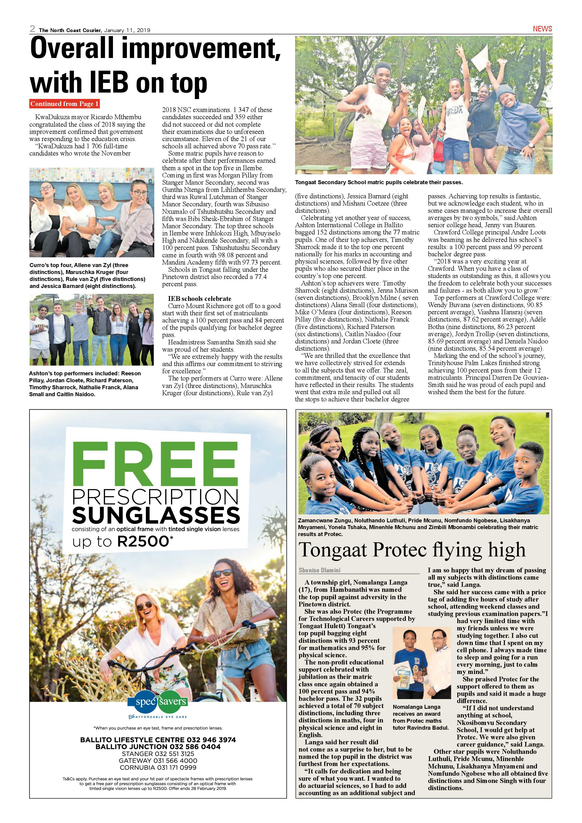 The North Coast Courier – 11 January 2019 page 2
