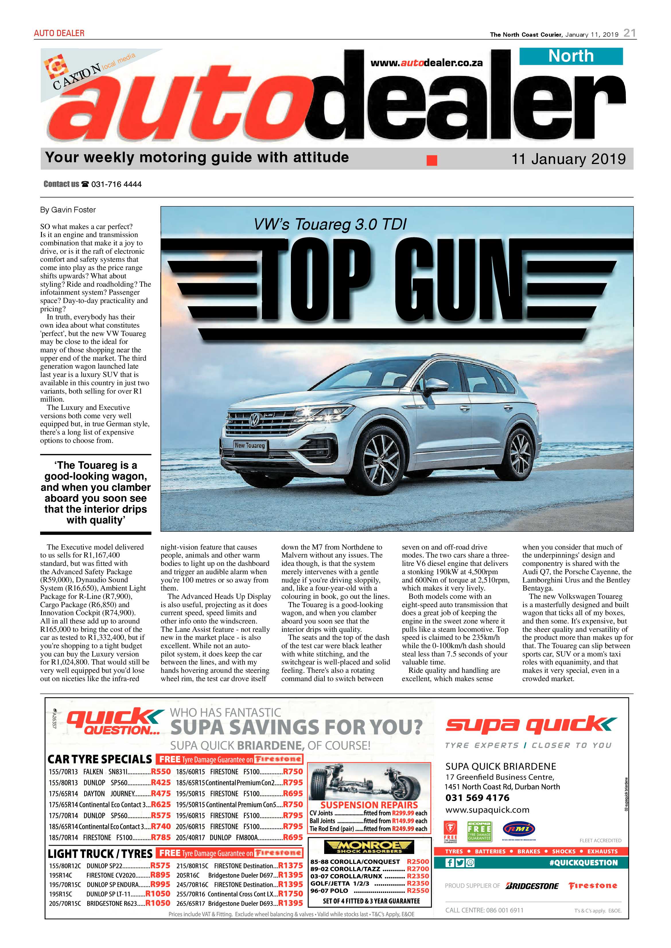 The North Coast Courier – 11 January 2019 page 21