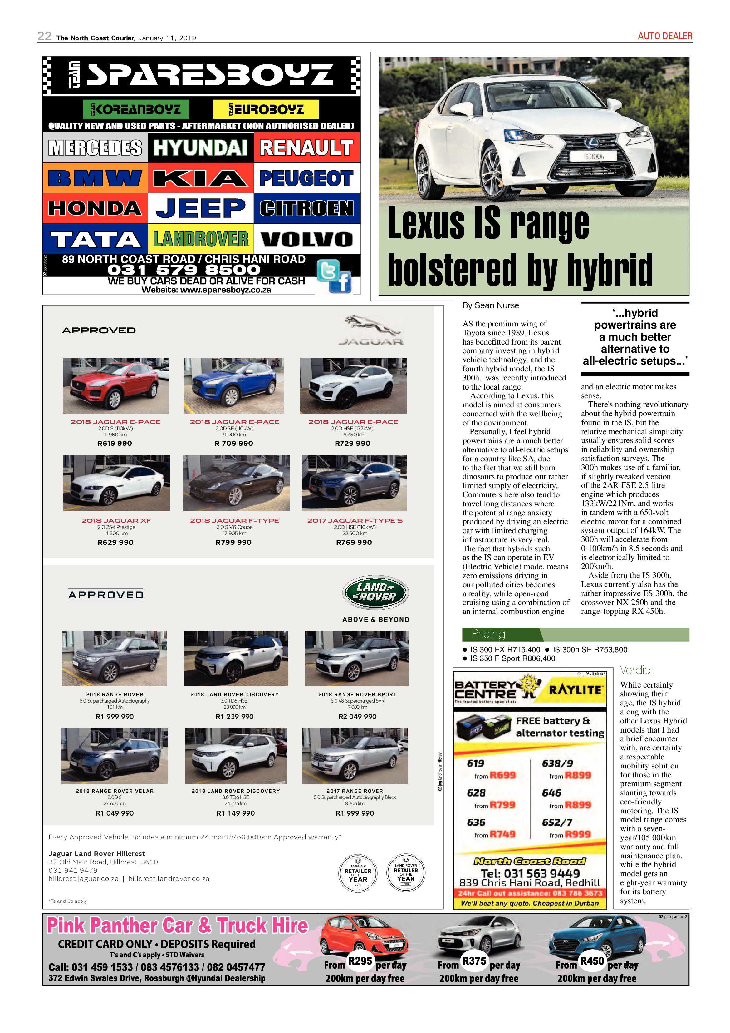 The North Coast Courier – 11 January 2019 page 22